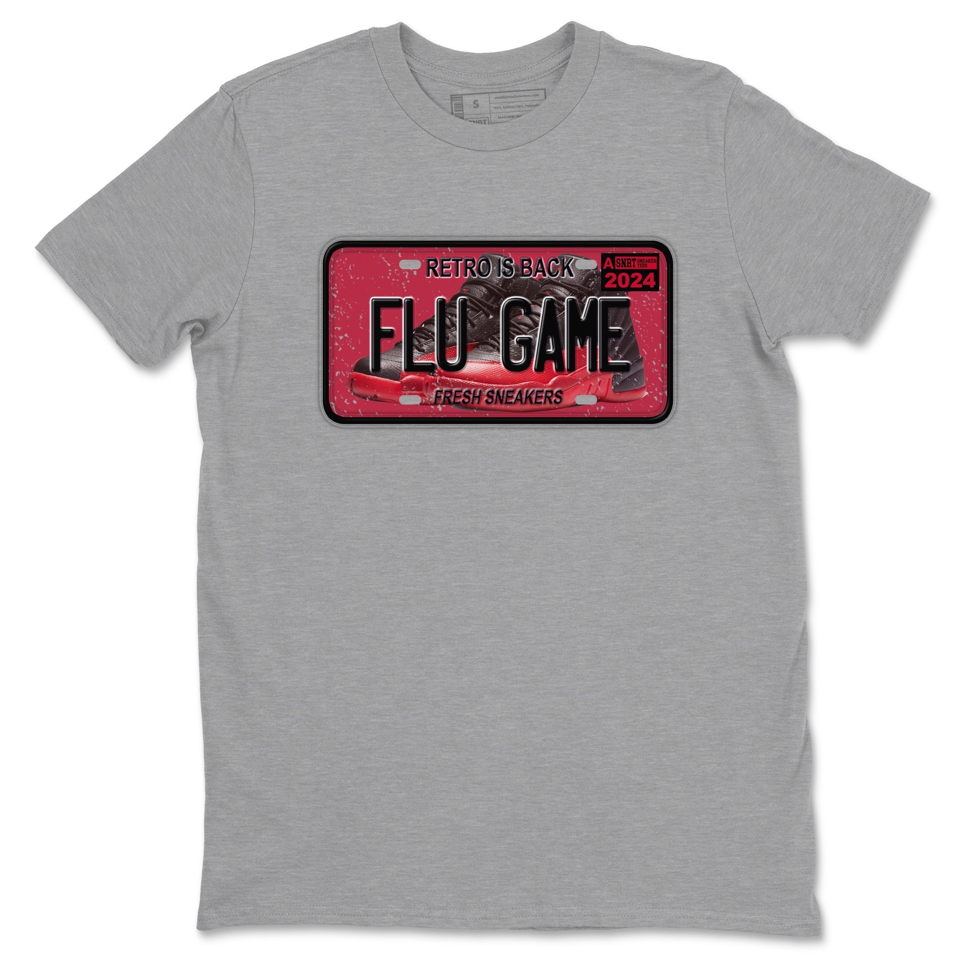 snkmatch Plate snkmatch Tees - Air Jordan 12 Flu Game