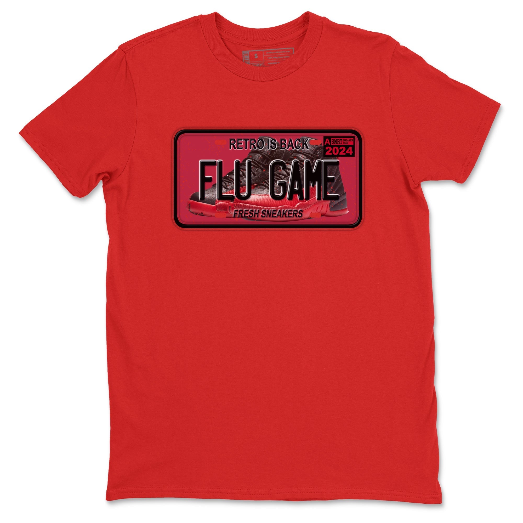 snkmatch Plate snkmatch Tees - Air Jordan 12 Flu Game