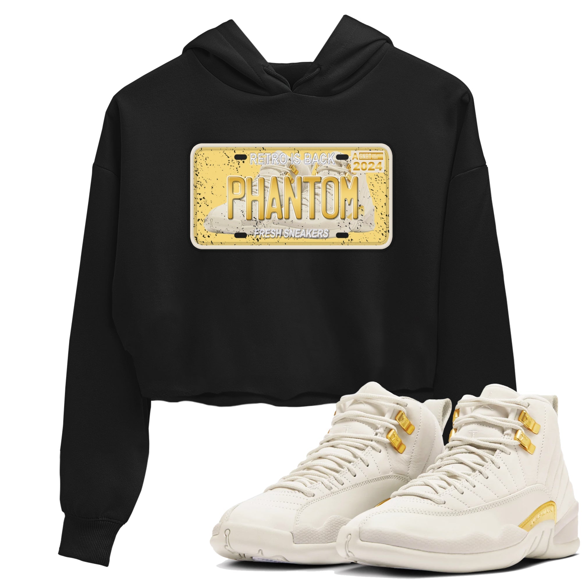 snkmatch Plate snkmatch Women's Top - Air Jordan 12 Phantom