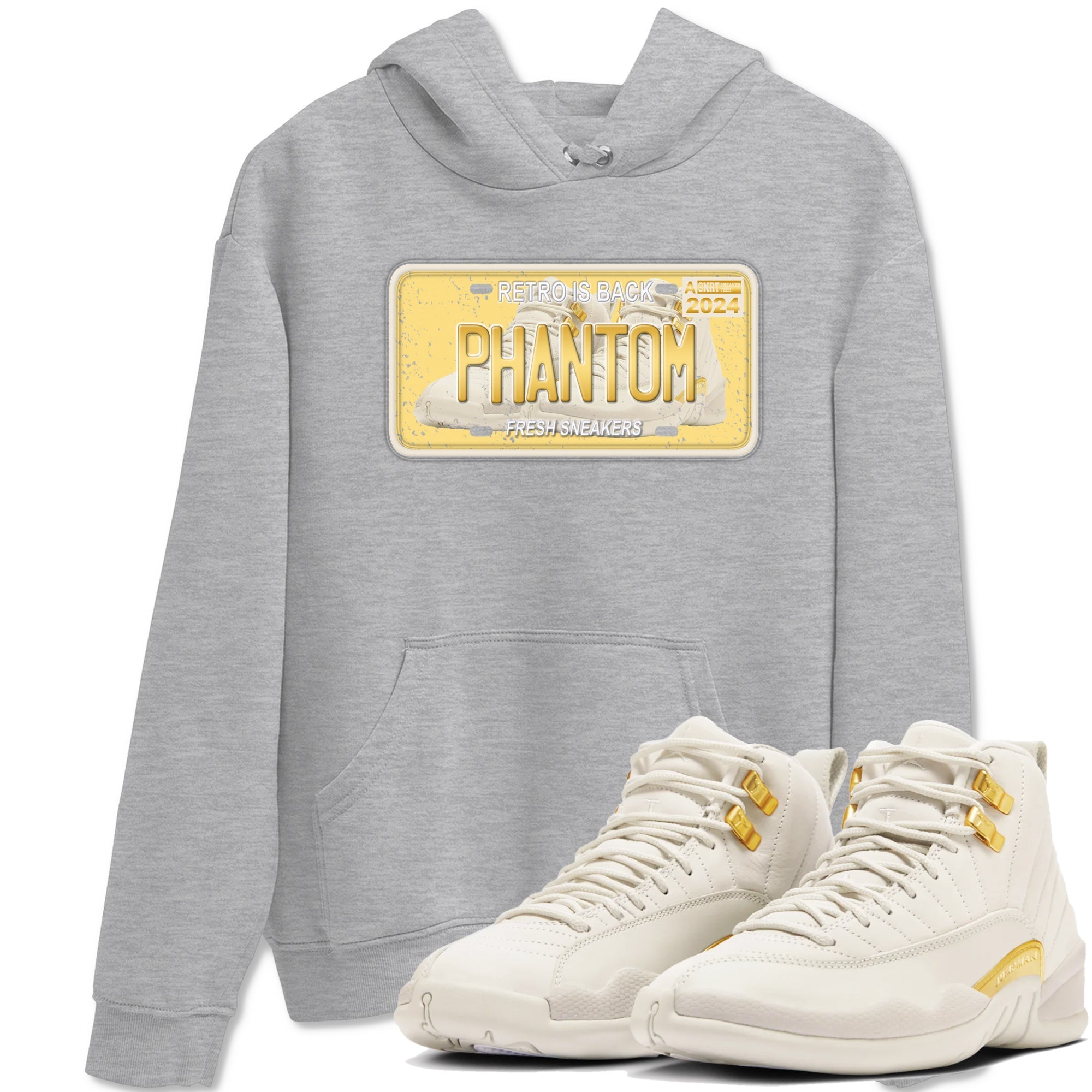 snkmatch Plate snkmatch Tees - Air Jordan 12 Phantom