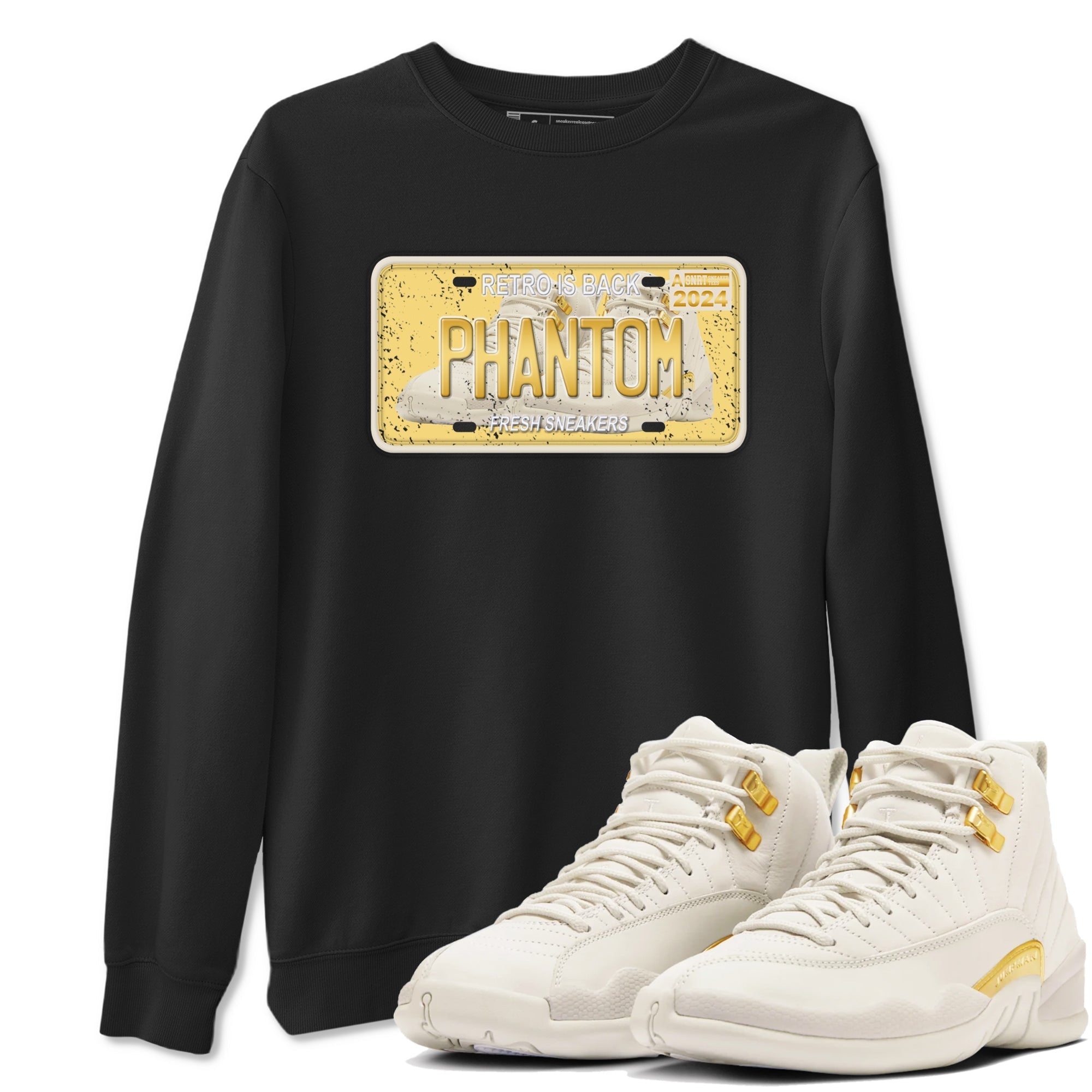 snkmatch Plate snkmatch Tees - Air Jordan 12 Phantom