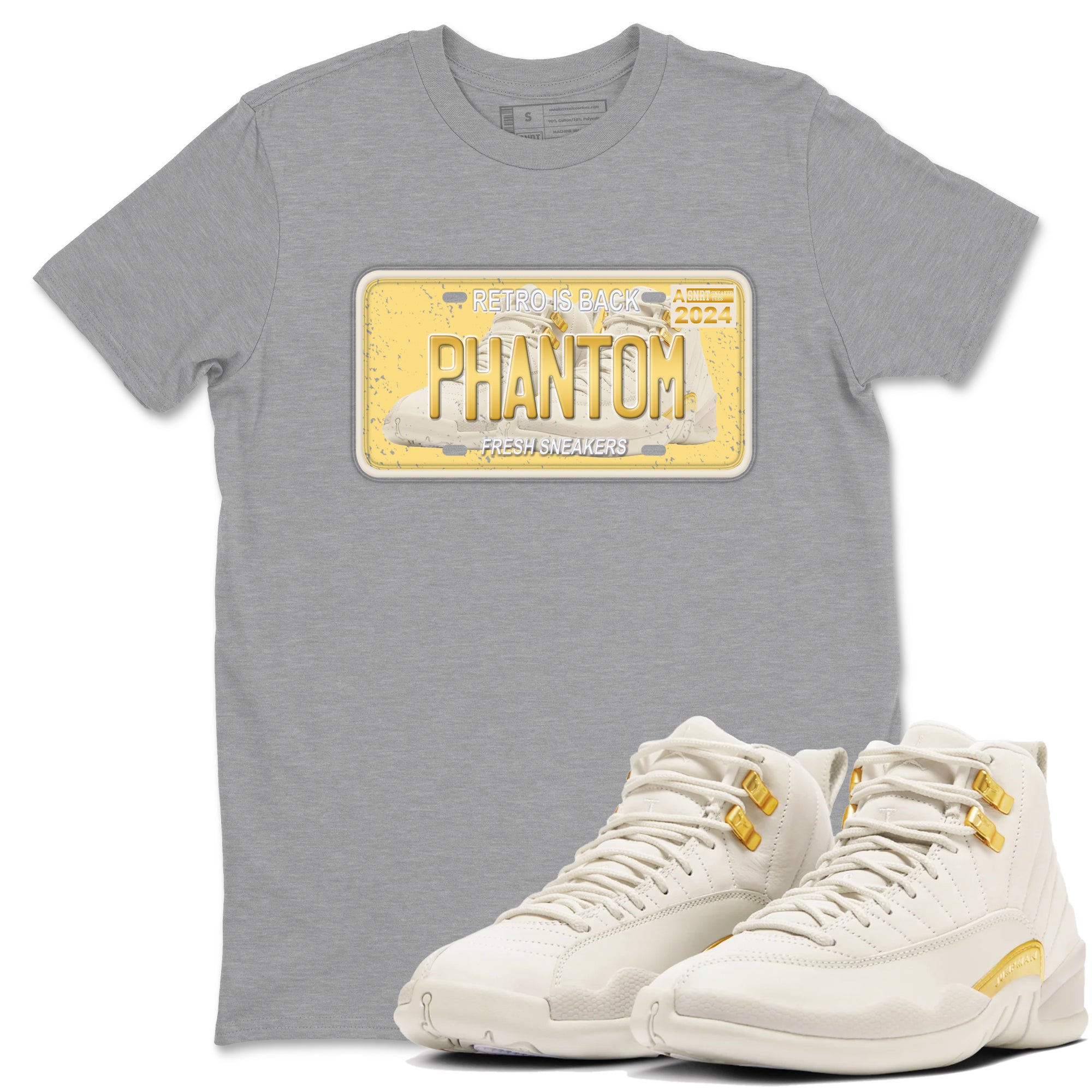 snkmatch Plate snkmatch Tees - Air Jordan 12 Phantom