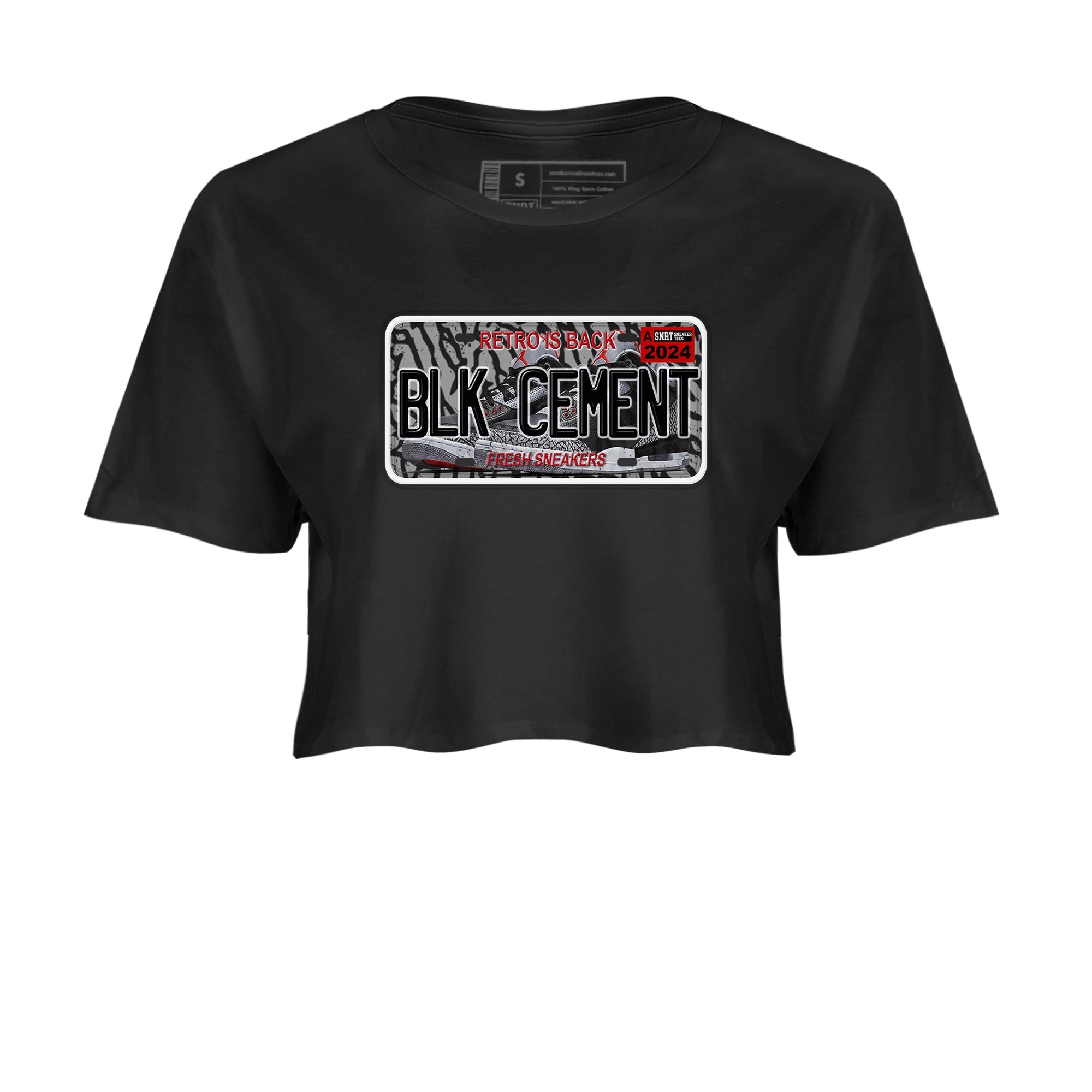 snkmatch Plate snkmatch Women's Top - Air Jordan 3 Black Cement