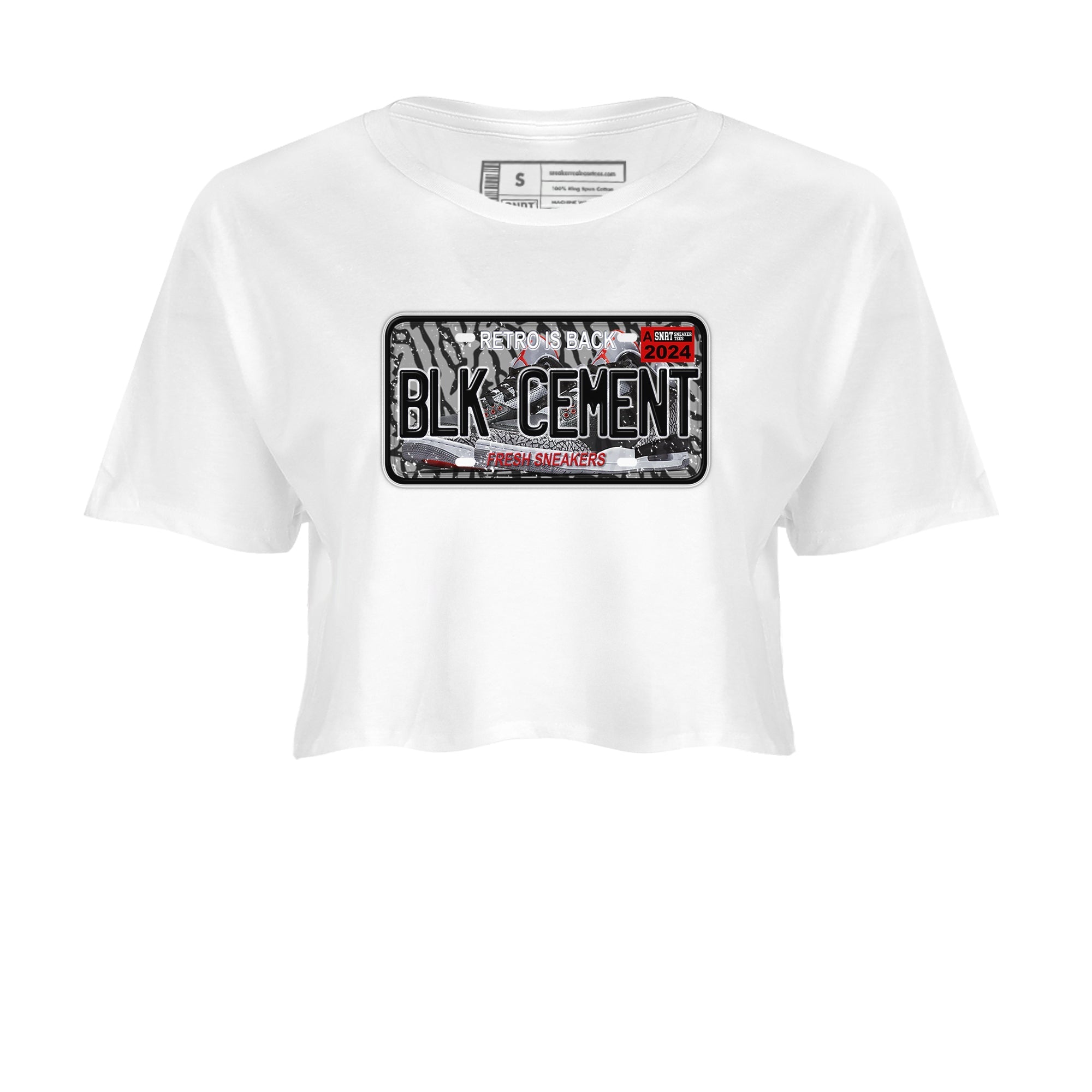snkmatch Plate snkmatch Women's Top - Air Jordan 3 Black Cement