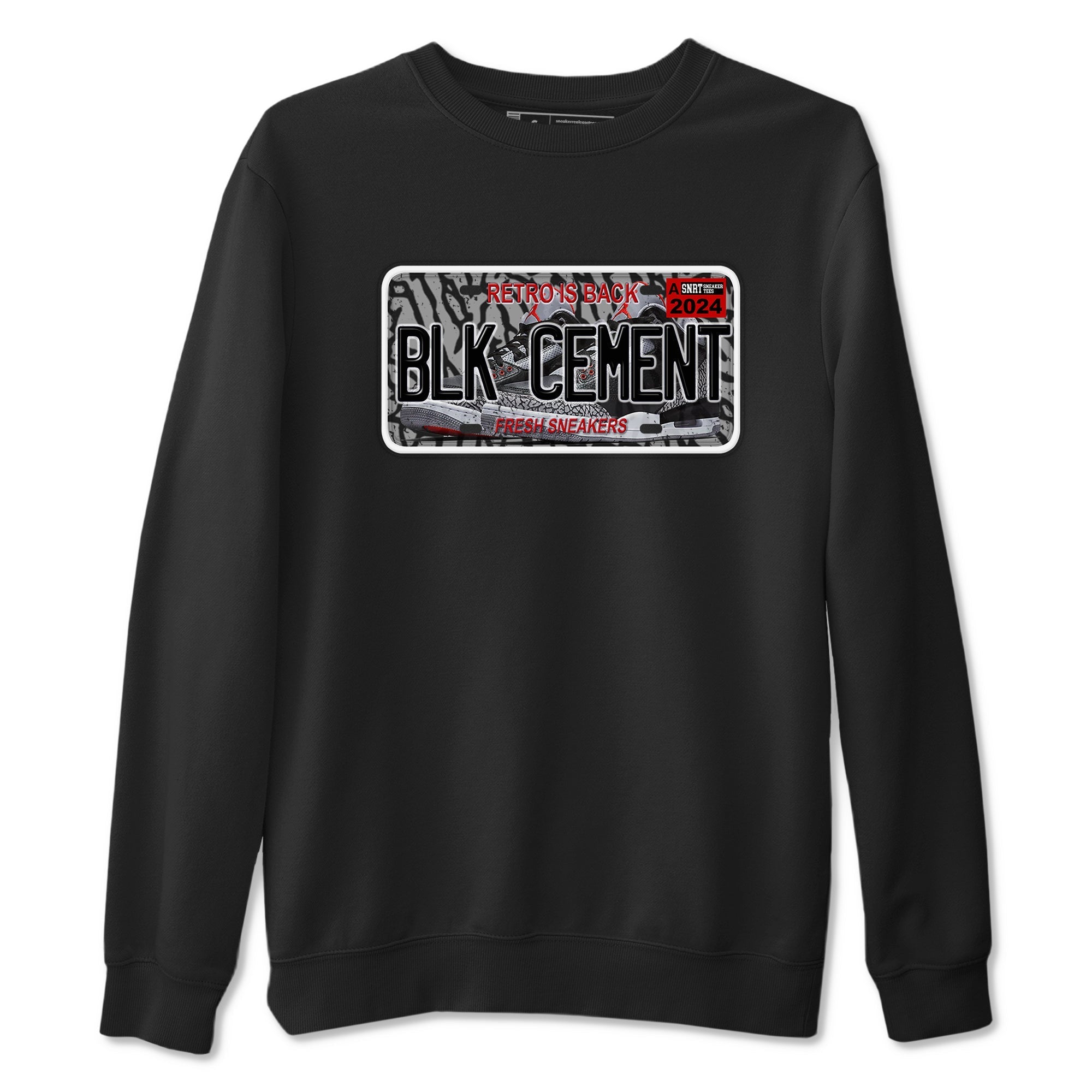 snkmatch Plate snkmatch Tees - Air Jordan 3 Black Cement