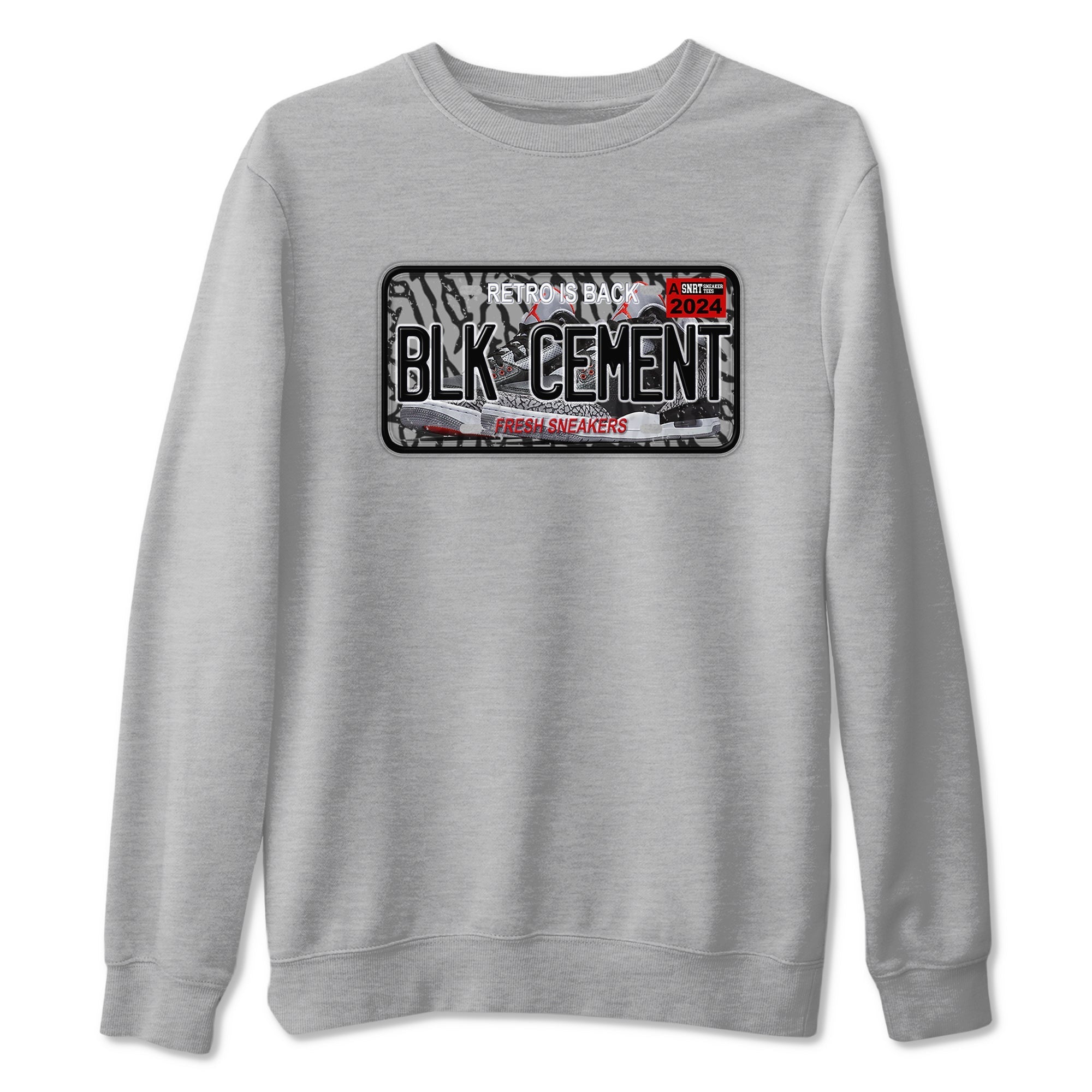 snkmatch Plate snkmatch Tees - Air Jordan 3 Black Cement