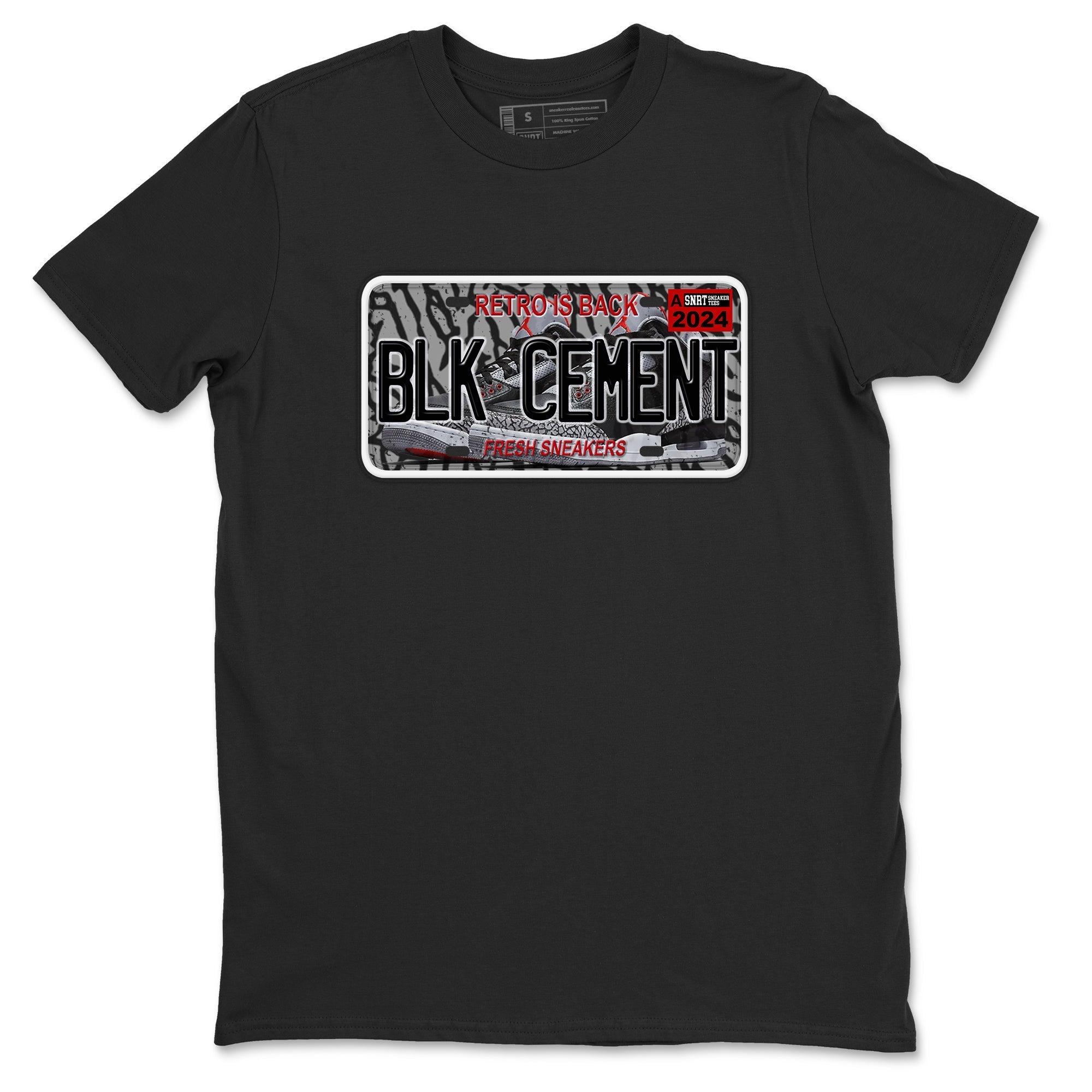 snkmatch Plate snkmatch Tees - Air Jordan 3 Black Cement