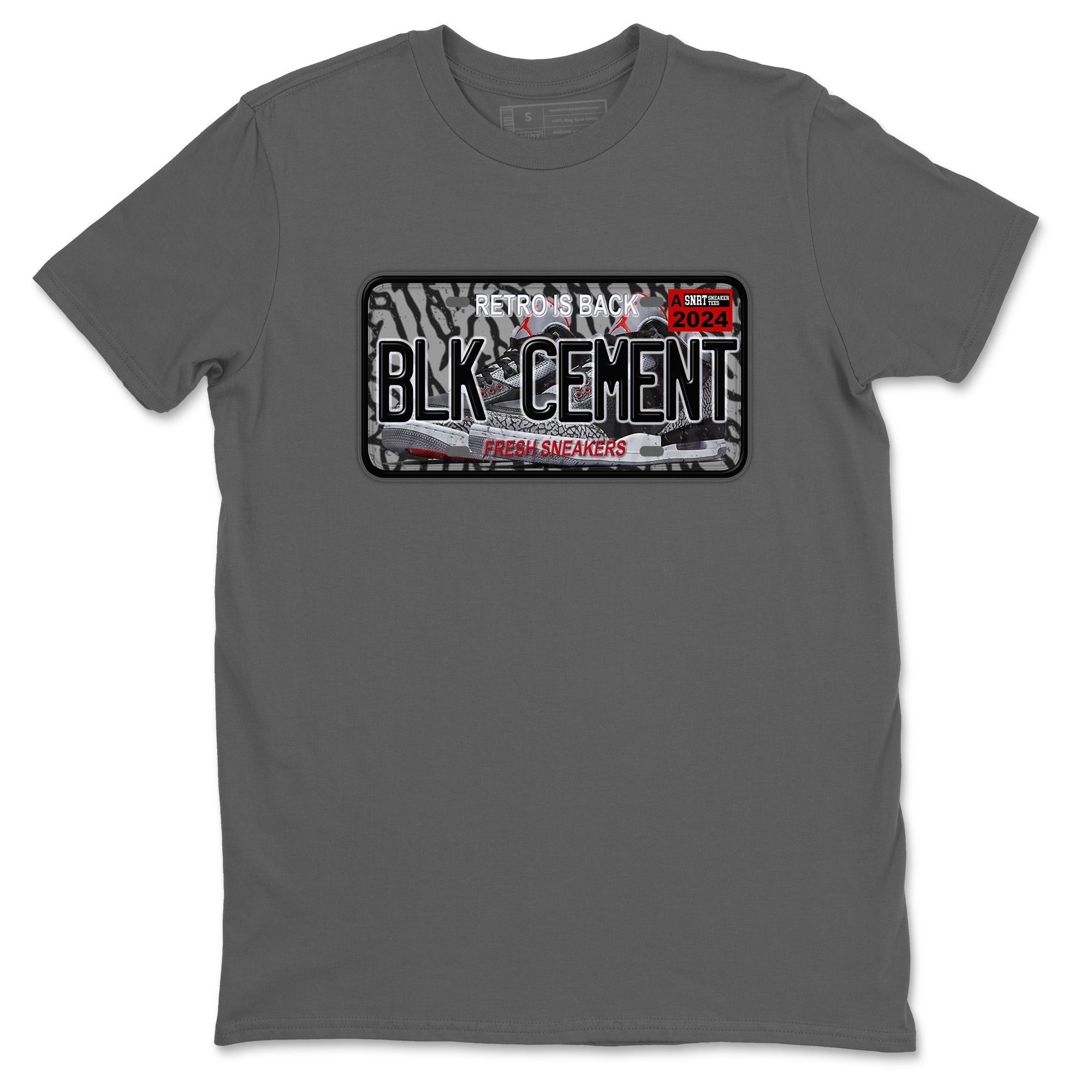 snkmatch Plate snkmatch Tees - Air Jordan 3 Black Cement