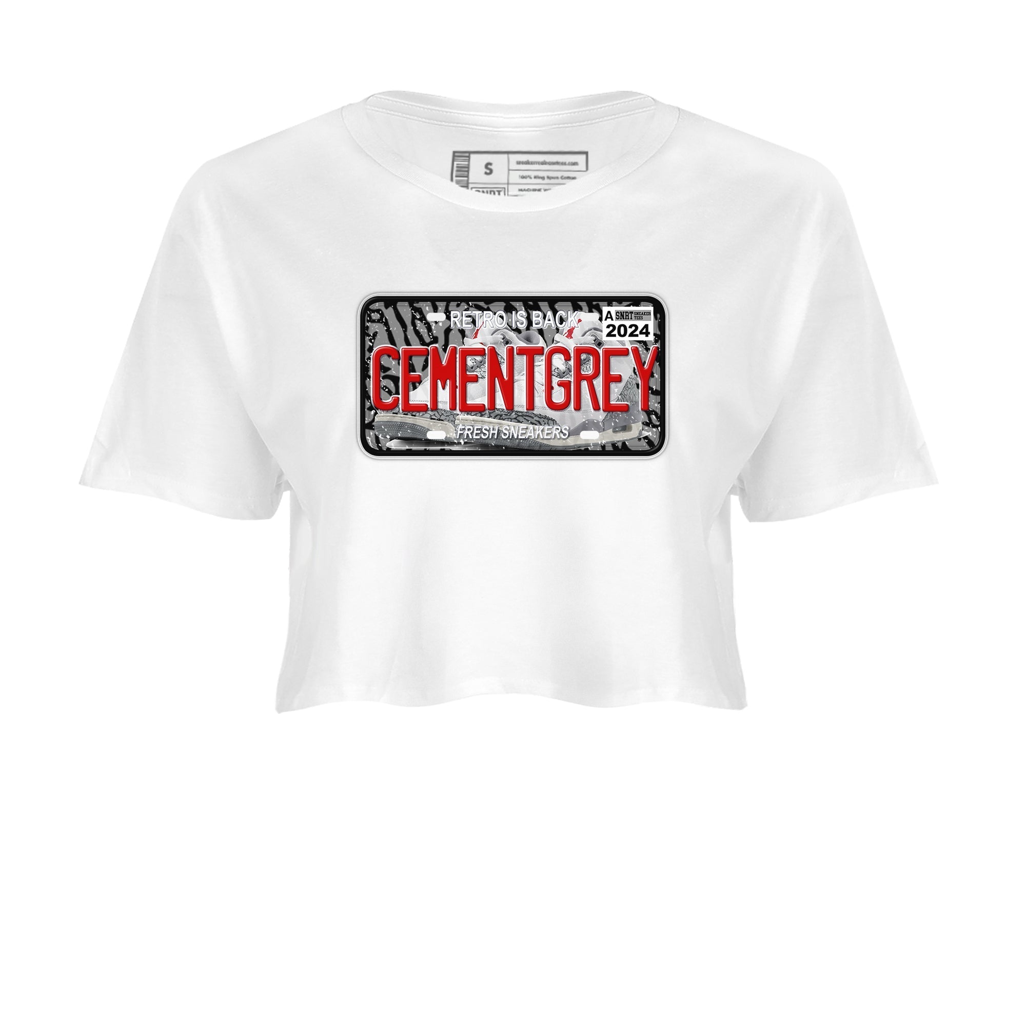 snkmatch Plate snkmatch Women's Top - Air Jordan 3 Cement Grey