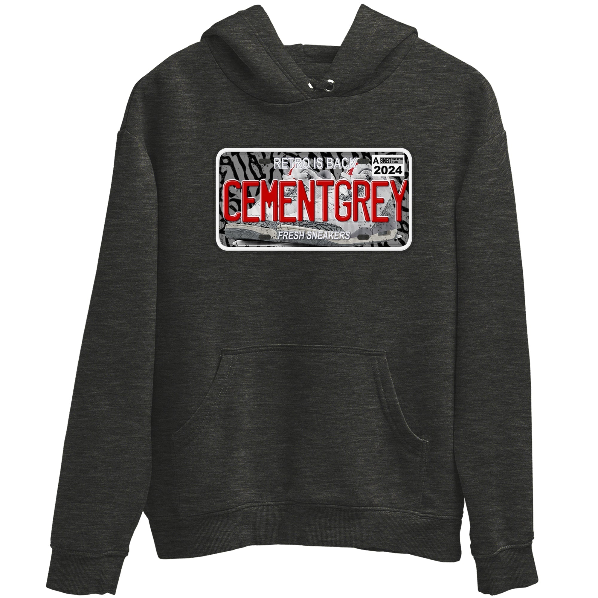 snkmatch Plate snkmatch Tees - Air Jordan 3 Cement Grey