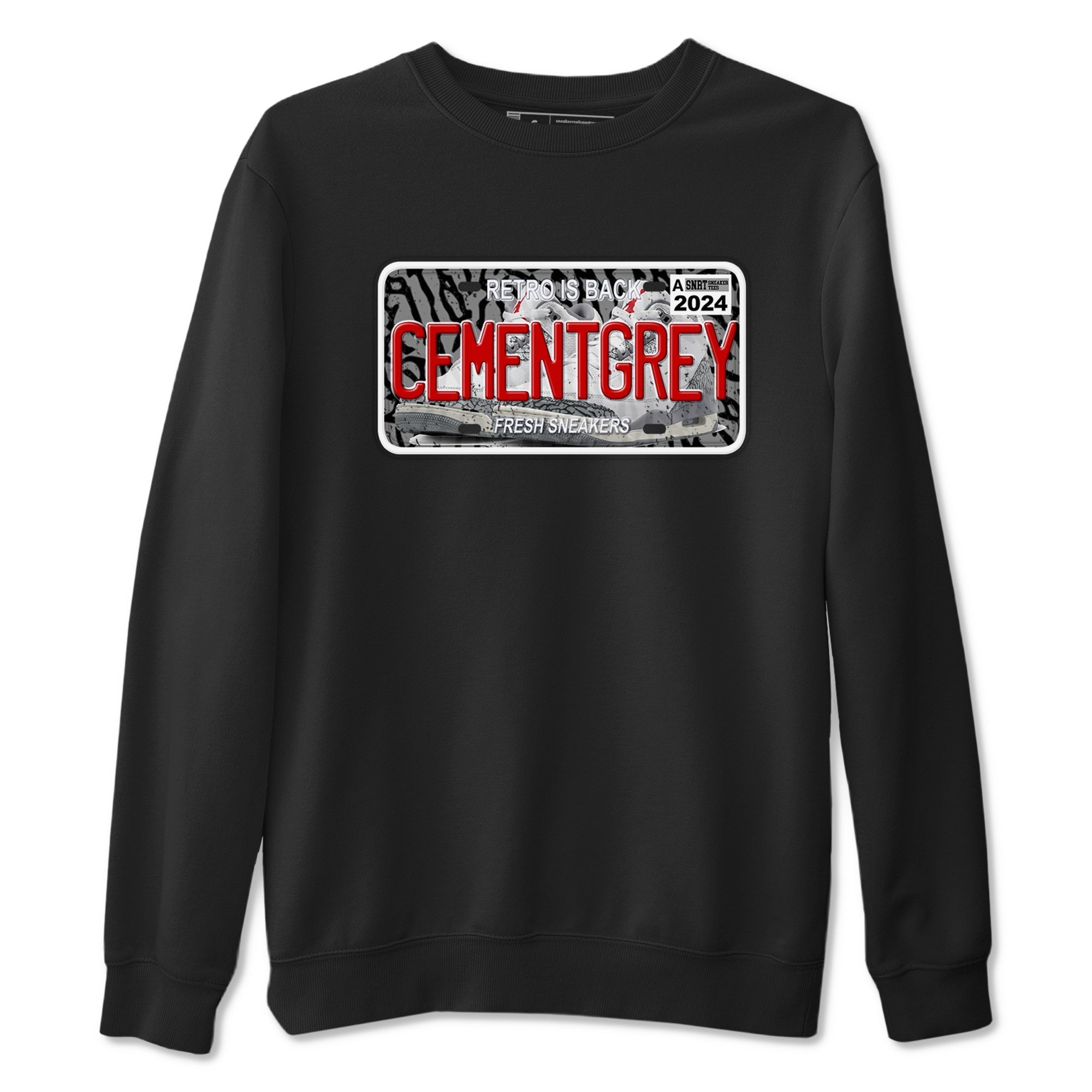 snkmatch Plate snkmatch Tees - Air Jordan 3 Cement Grey