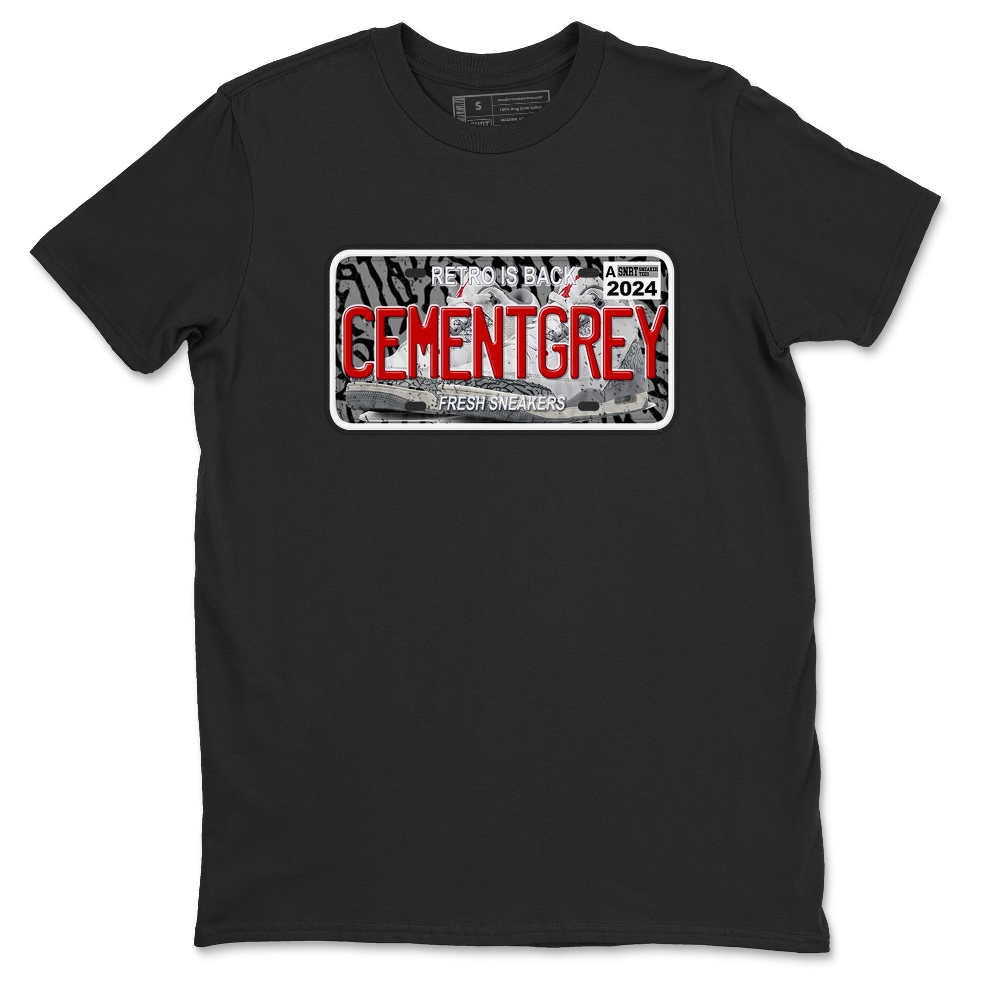 snkmatch Plate snkmatch Tees - Air Jordan 3 Cement Grey
