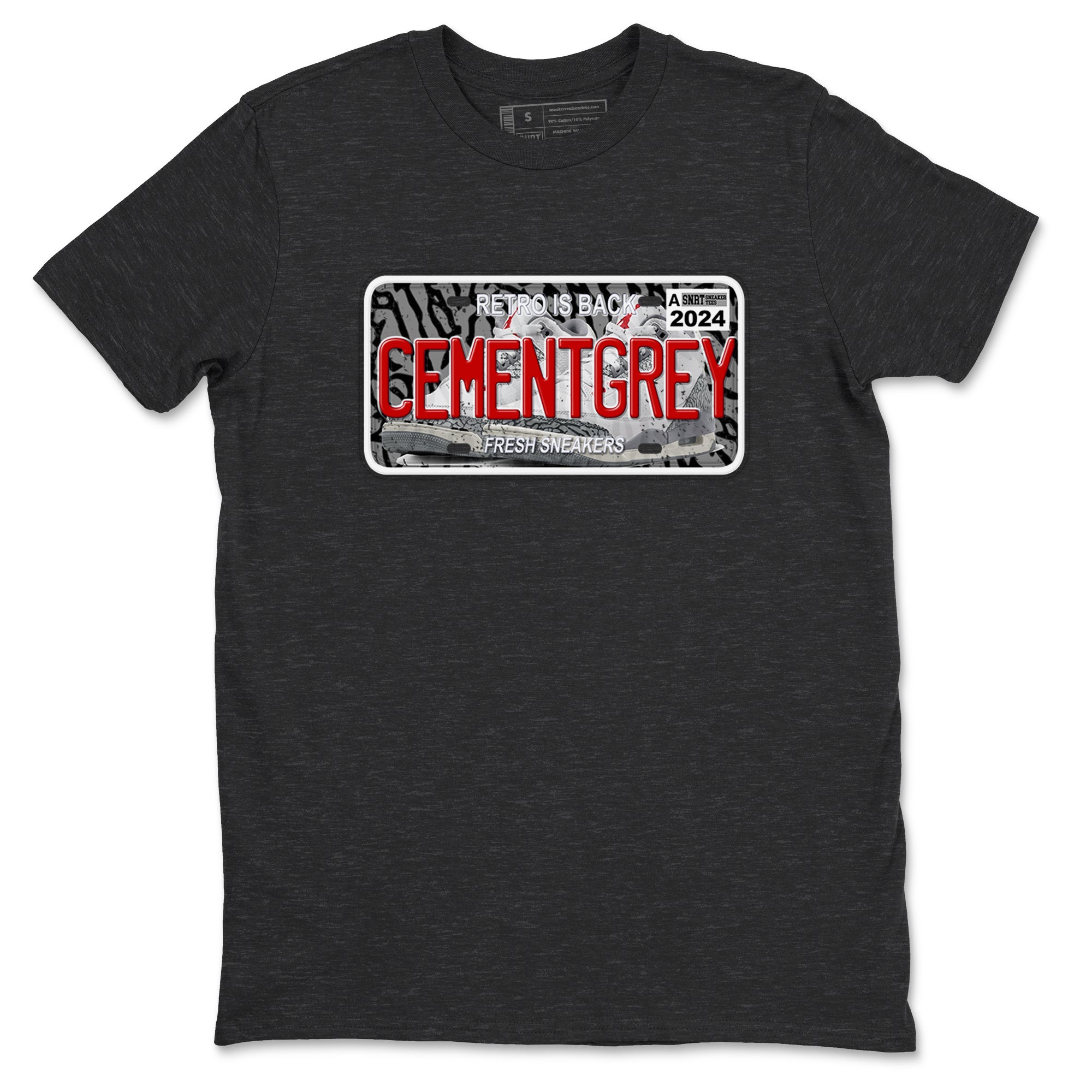 snkmatch Plate snkmatch Tees - Air Jordan 3 Cement Grey