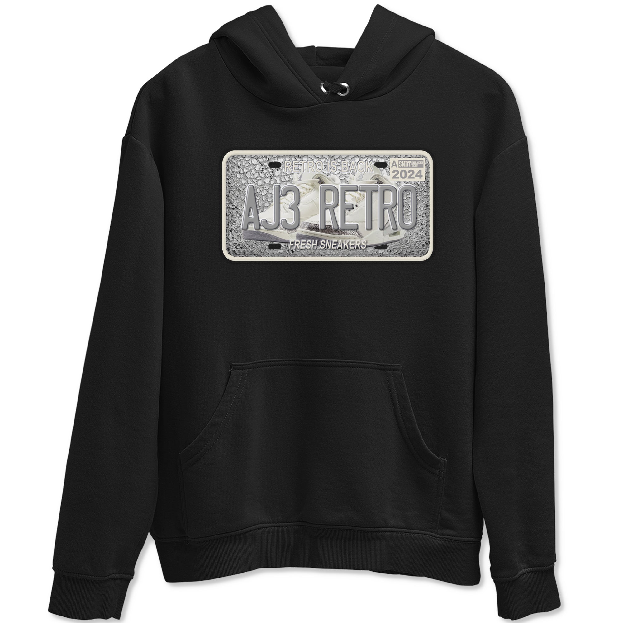 snkmatch Plate snkmatch Tees - Air Jordan 3 Sail and Cement Grey