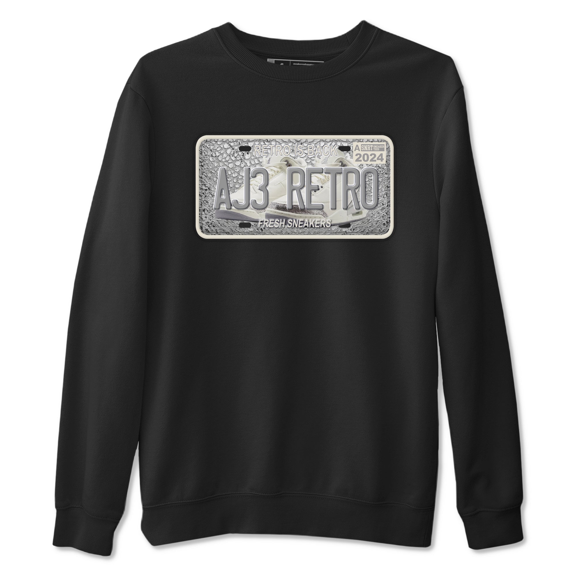 snkmatch Plate snkmatch Tees - Air Jordan 3 Sail and Cement Grey