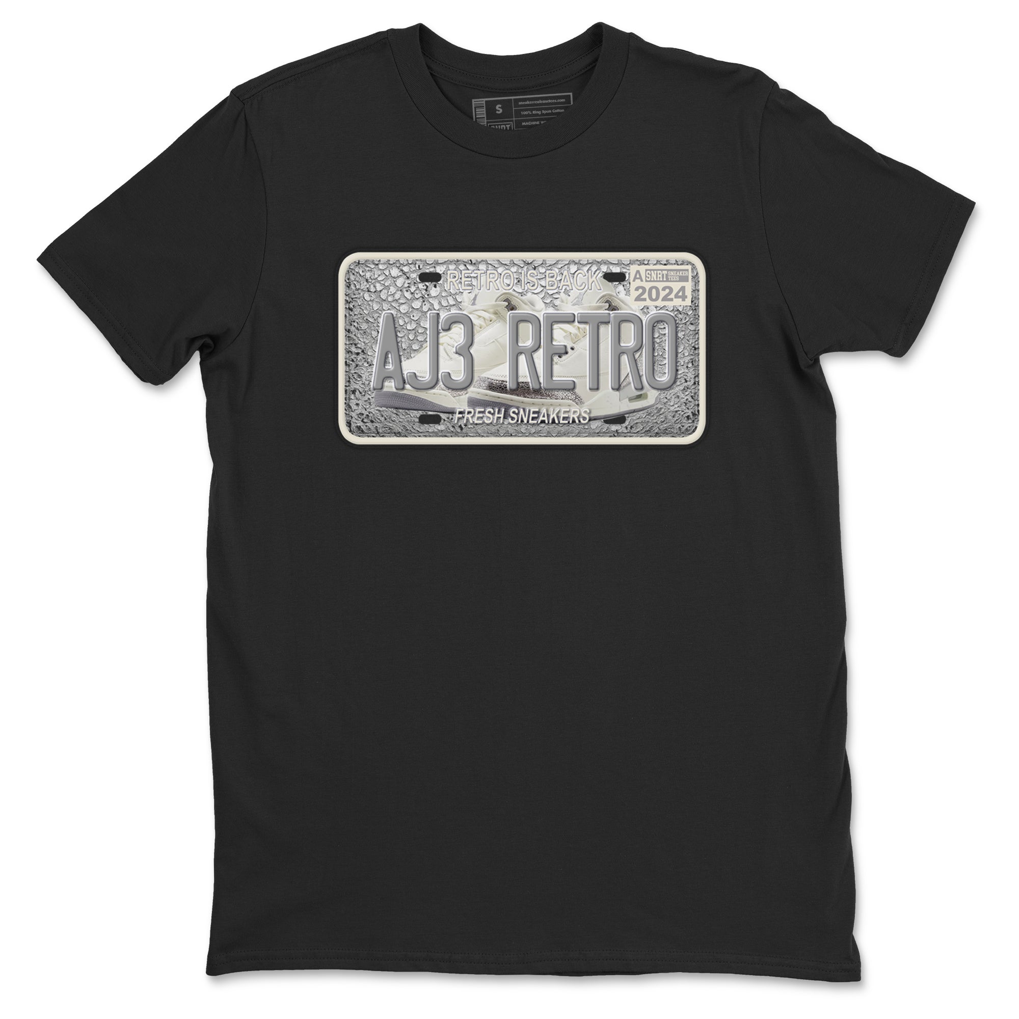 snkmatch Plate snkmatch Tees - Air Jordan 3 Sail and Cement Grey