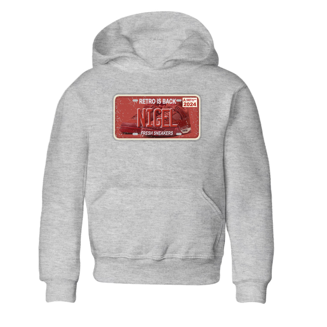 snkmatch Plate snkmatch Tees Kids - Air Jordan 4 Brick By Brick