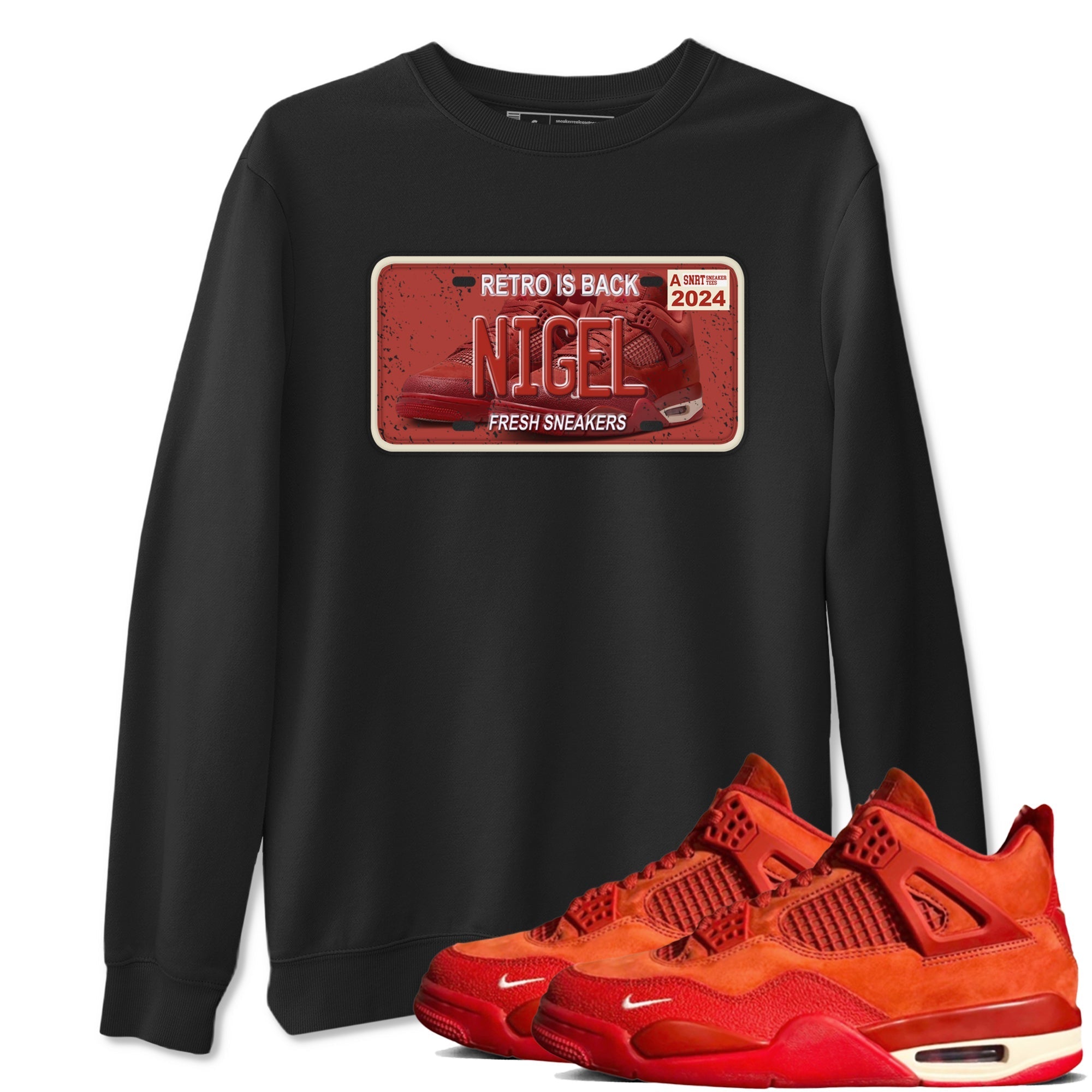 snkmatch Plate snkmatch Tees - Air Jordan 4 Brick By Brick