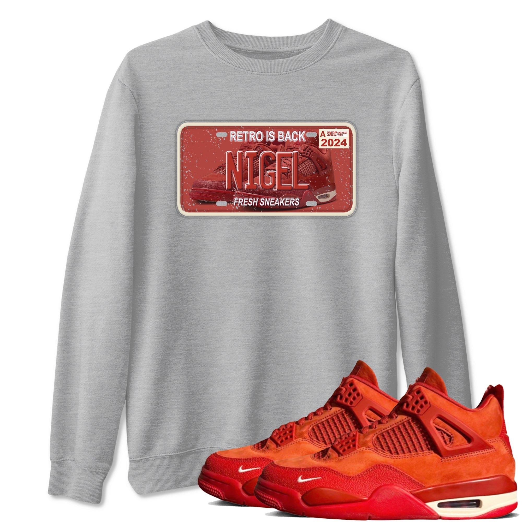 snkmatch Plate snkmatch Tees - Air Jordan 4 Brick By Brick