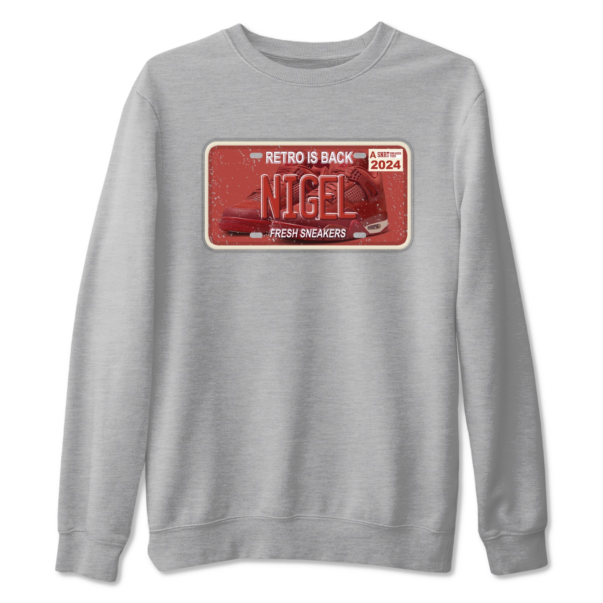 snkmatch Plate snkmatch Tees - Air Jordan 4 Brick By Brick