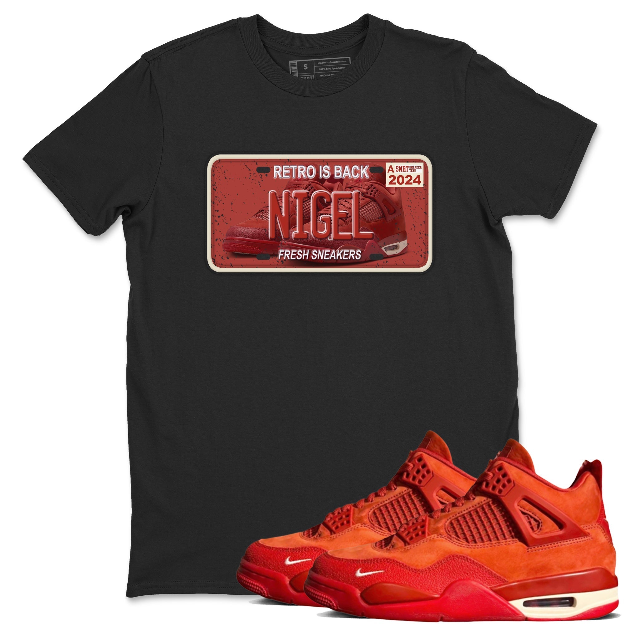 snkmatch Plate snkmatch Tees - Air Jordan 4 Brick By Brick