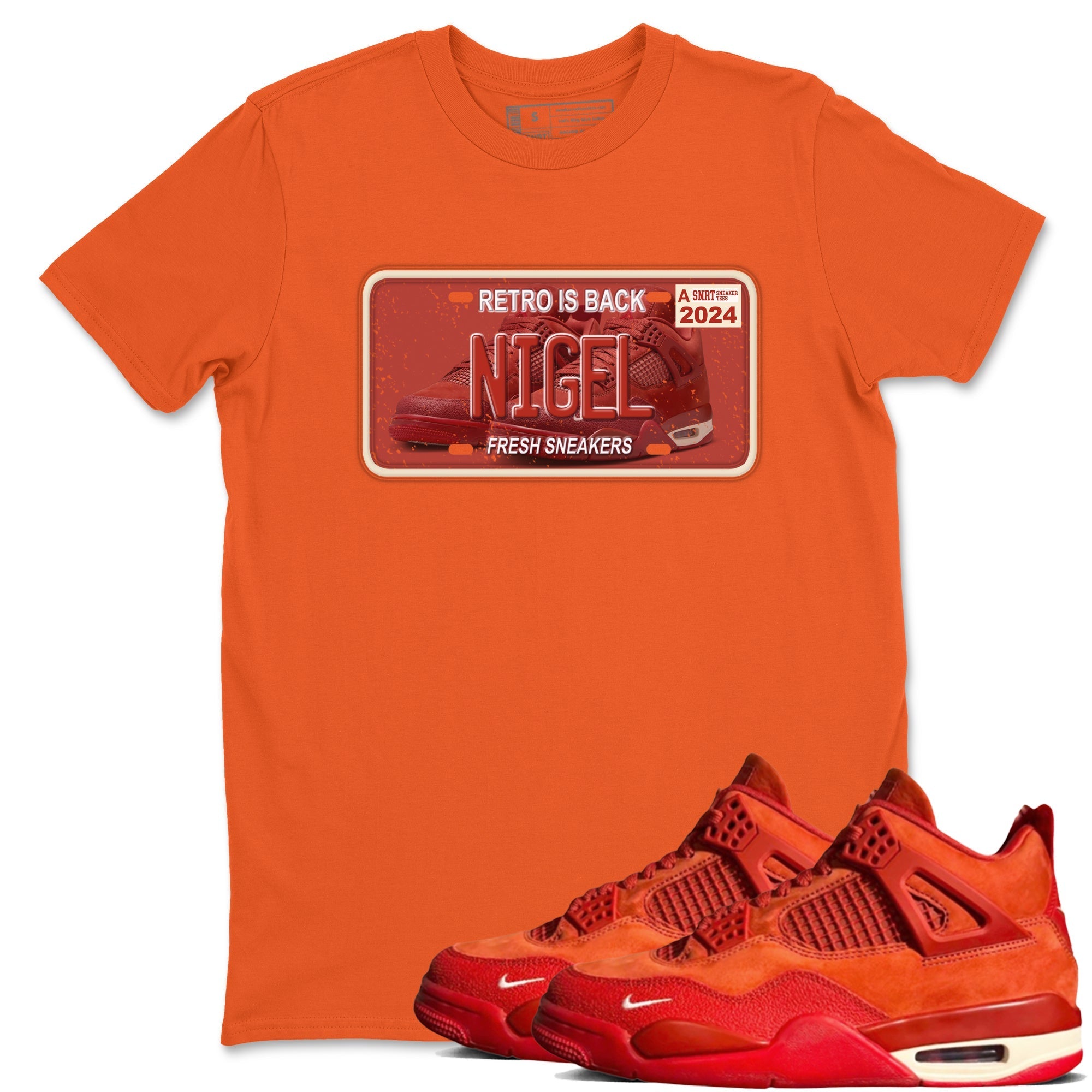 snkmatch Plate snkmatch Tees - Air Jordan 4 Brick By Brick