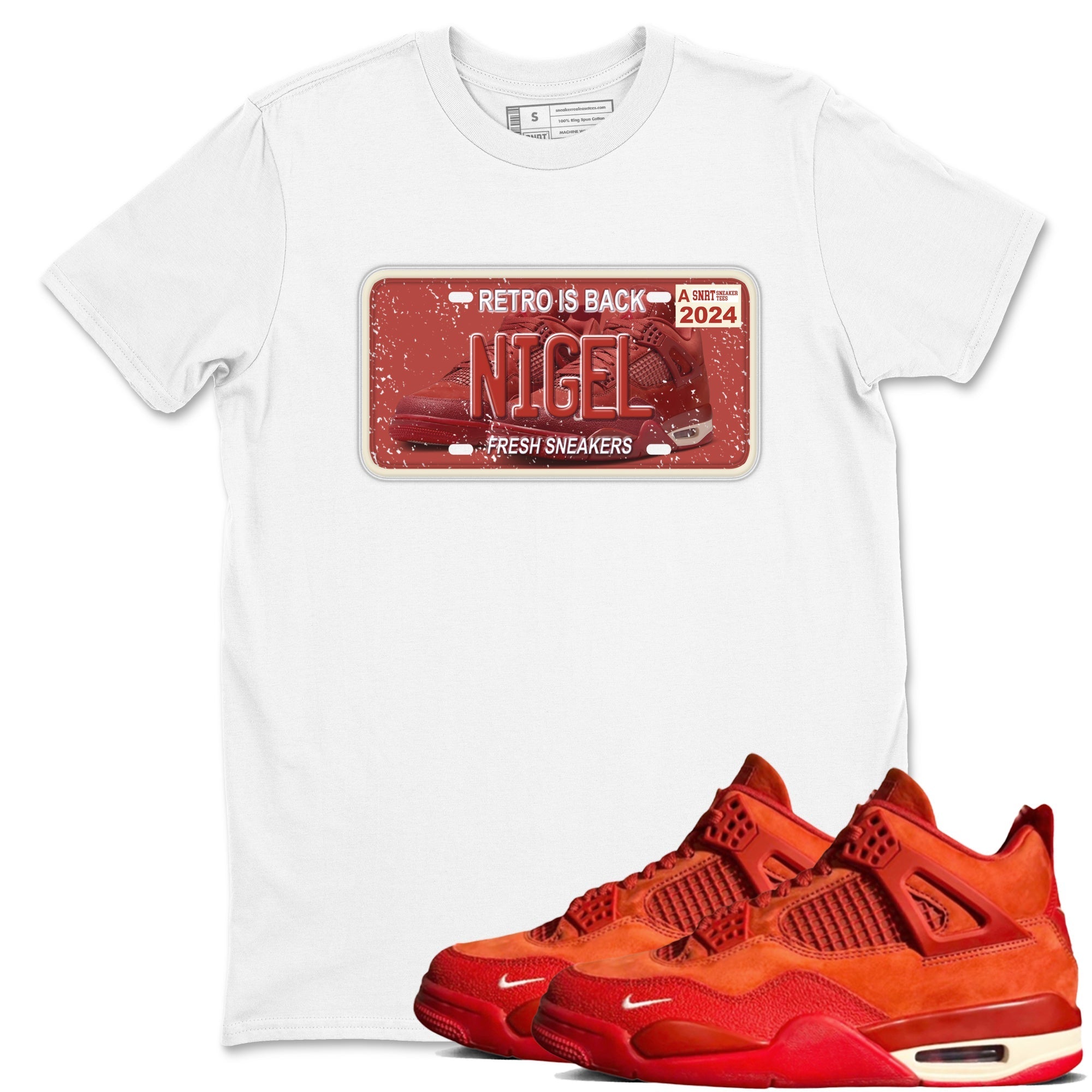 snkmatch Plate snkmatch Tees - Air Jordan 4 Brick By Brick