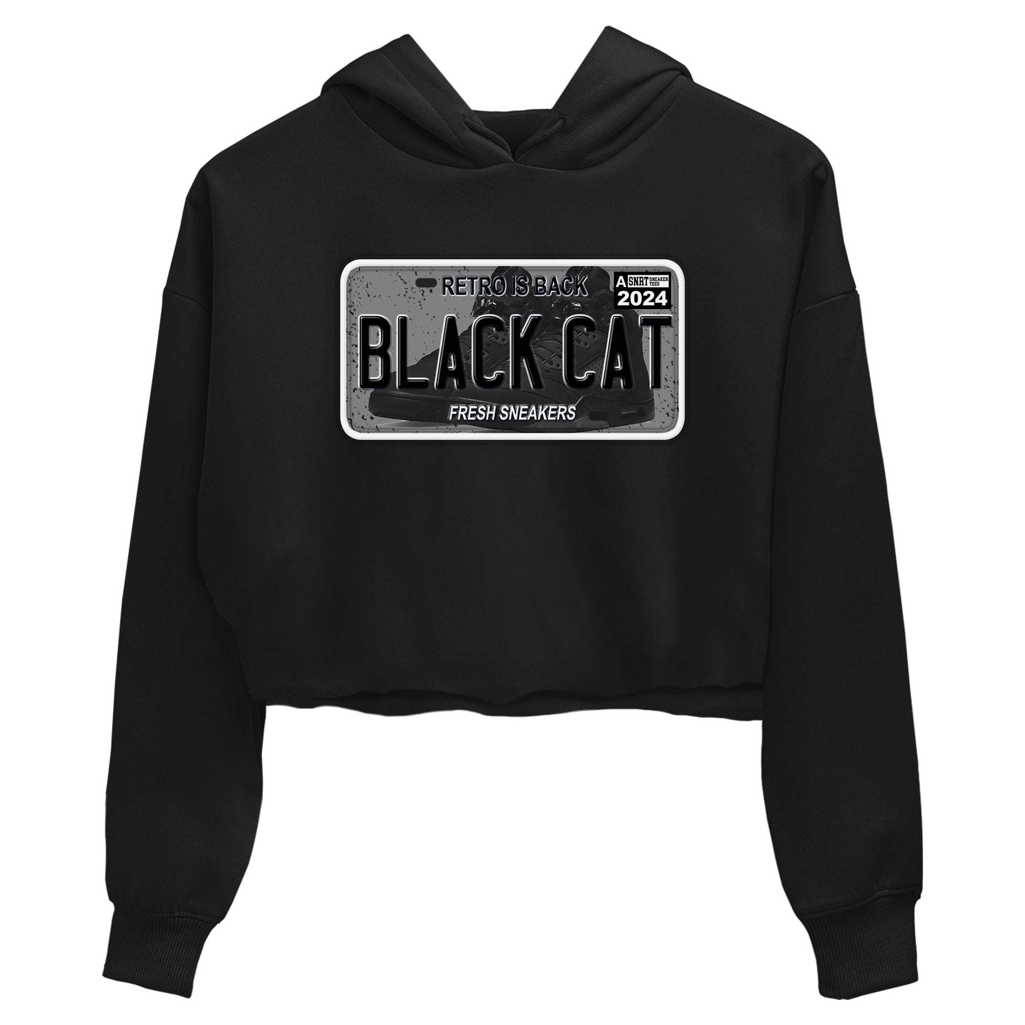 snkmatch Plate snkmatch Women's Top - Air Jordan 5 Black Cat