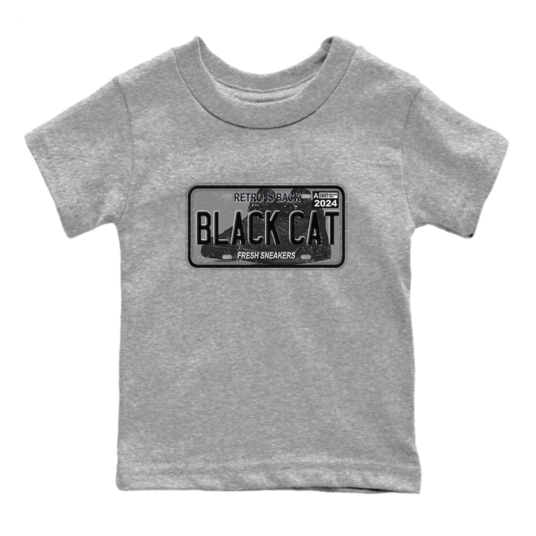snkmatch Plate snkmatch Tees Kids - Air Jordan 5 Black Cat