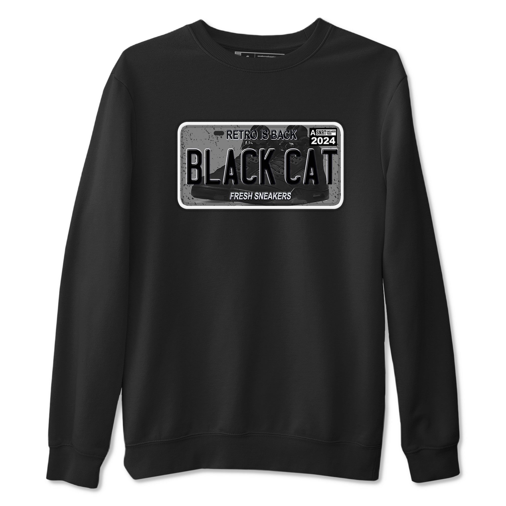 snkmatch Plate snkmatch Tees - Air Jordan 5 Black Cat