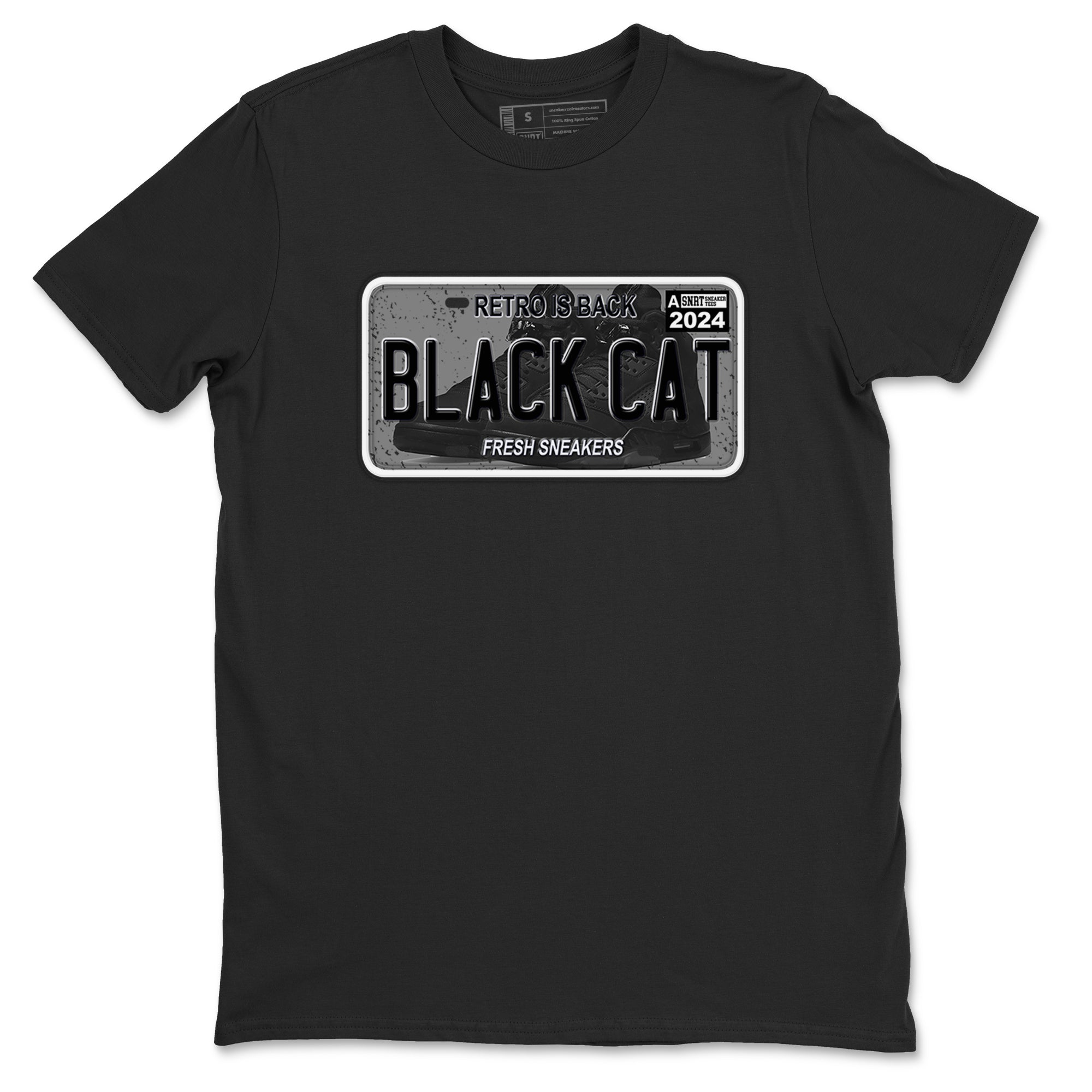 snkmatch Plate snkmatch Tees - Air Jordan 5 Black Cat