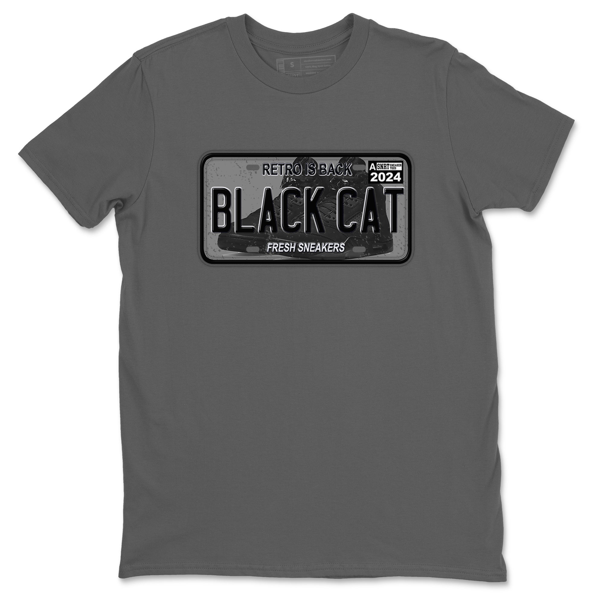 snkmatch Plate snkmatch Tees - Air Jordan 5 Black Cat