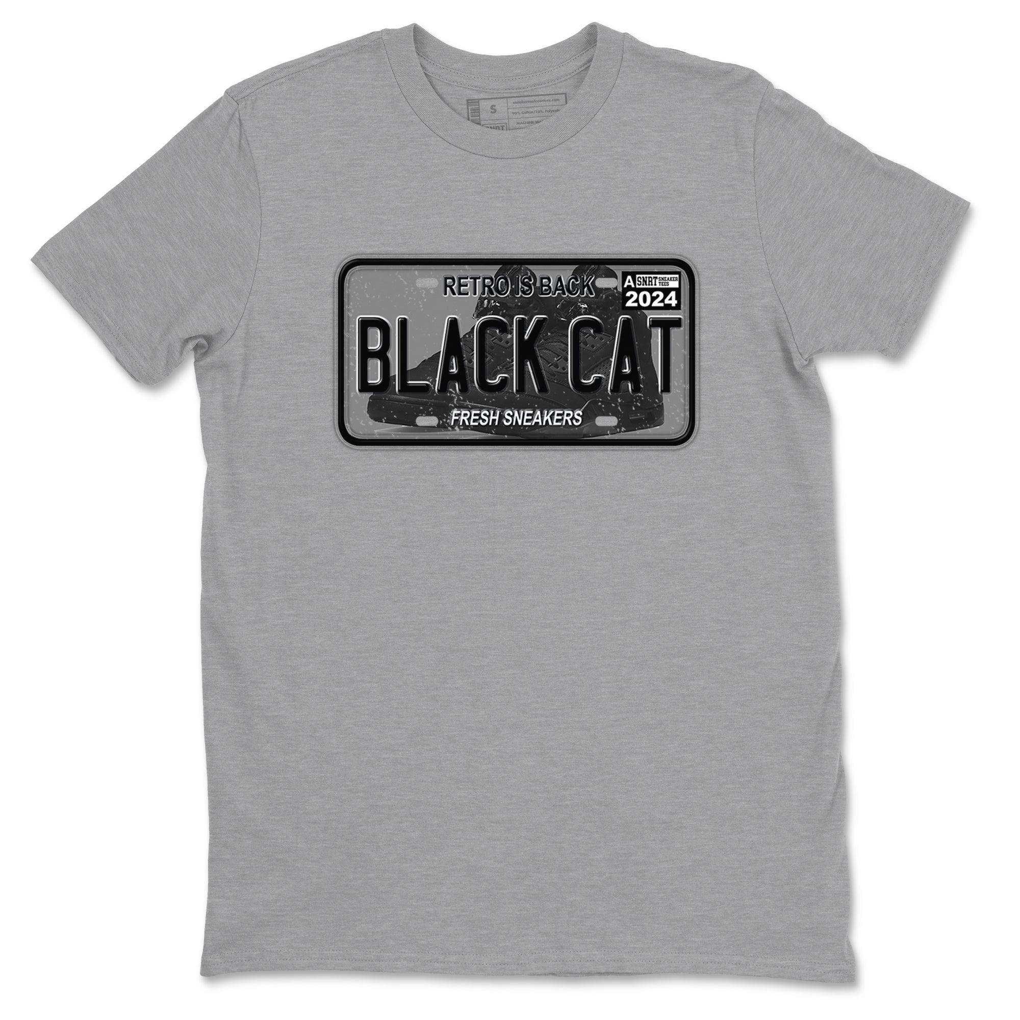 snkmatch Plate snkmatch Tees - Air Jordan 5 Black Cat