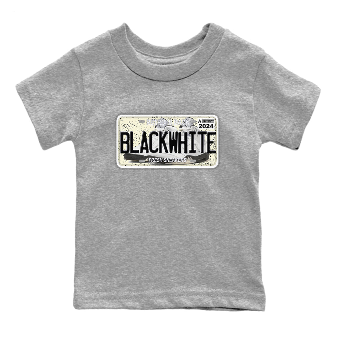 snkmatch Plate snkmatch Tees Kids - Air Jordan 5 White Black