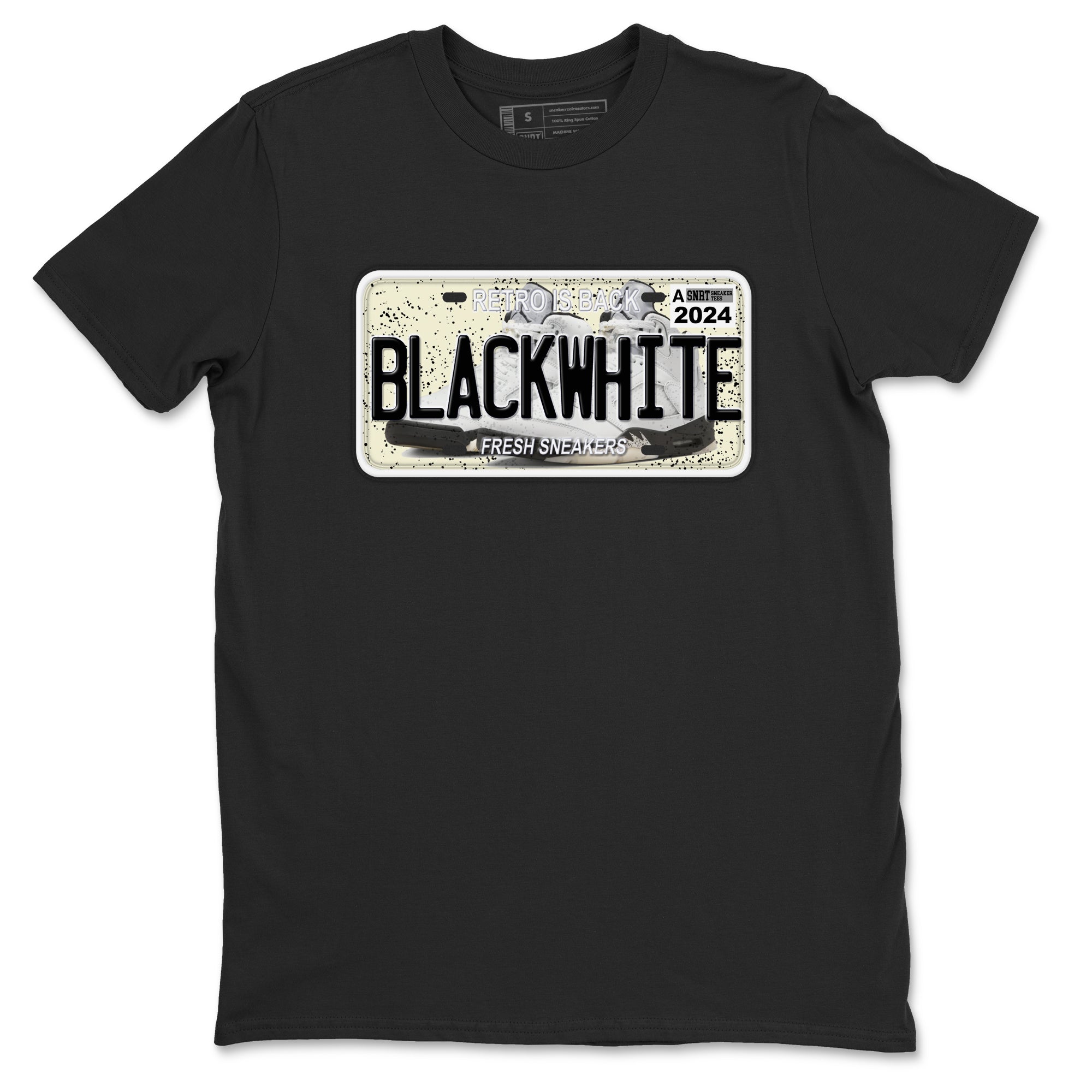 snkmatch Plate snkmatch Tees - Air Jordan 5 White Black