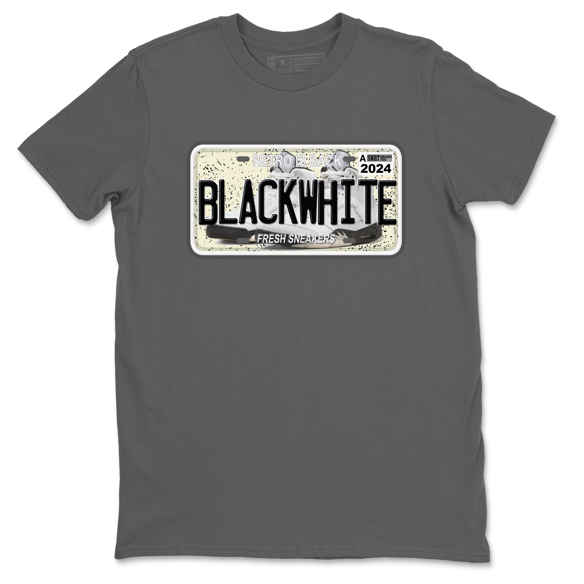 snkmatch Plate snkmatch Tees - Air Jordan 5 White Black