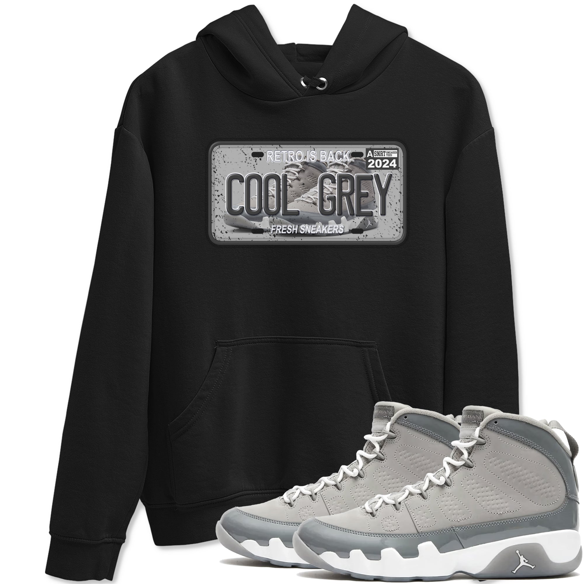 snkmatch Plate snkmatch Tees - Air Jordan 9 Cool Grey