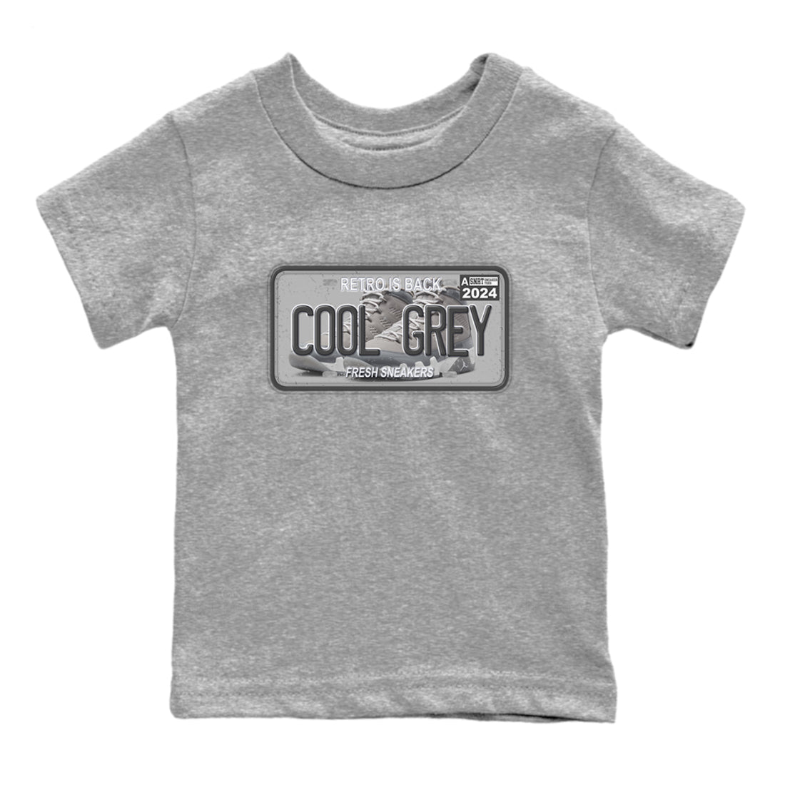 snkmatch Plate snkmatch Tees Kids - Air Jordan 9 Cool Grey