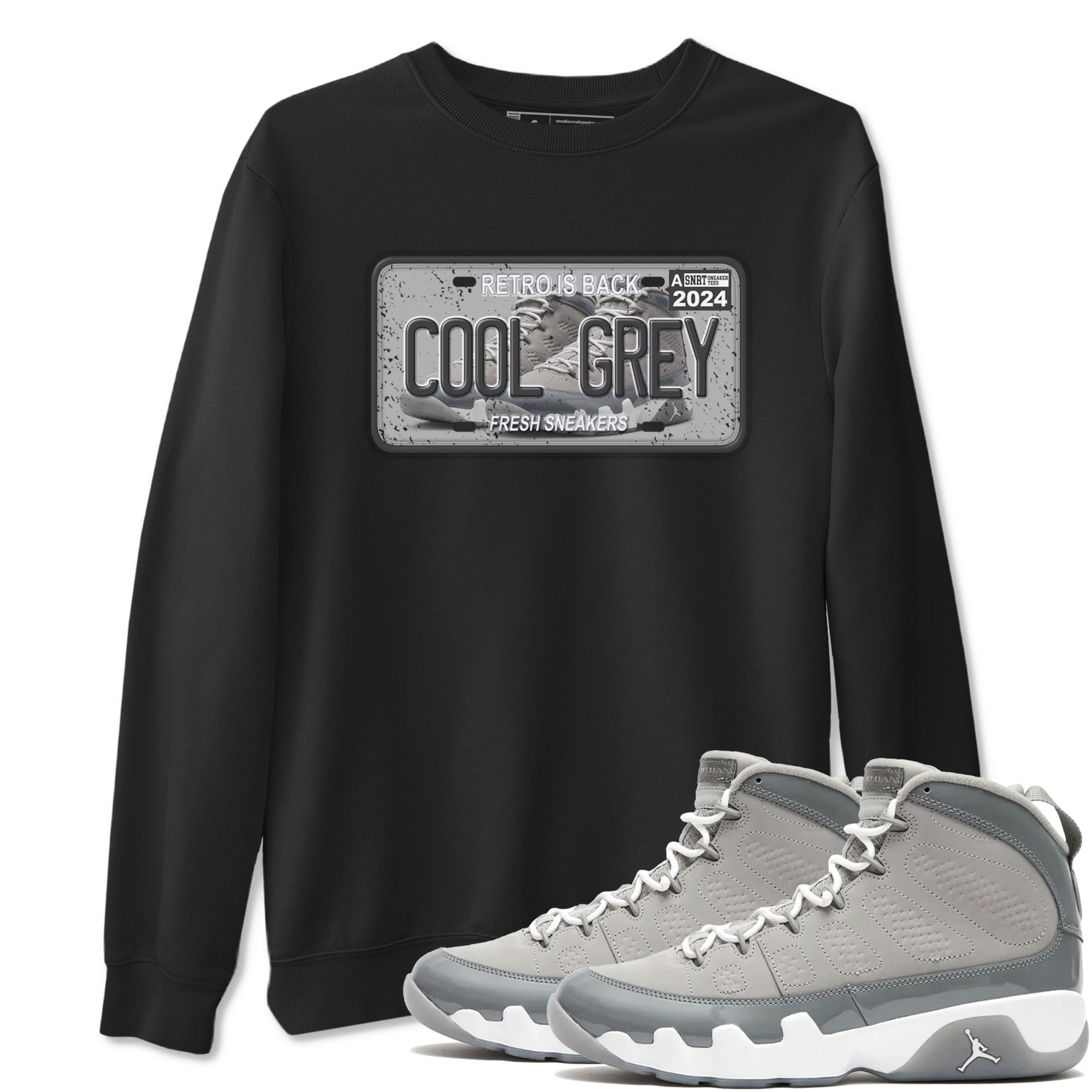snkmatch Plate snkmatch Tees - Air Jordan 9 Cool Grey