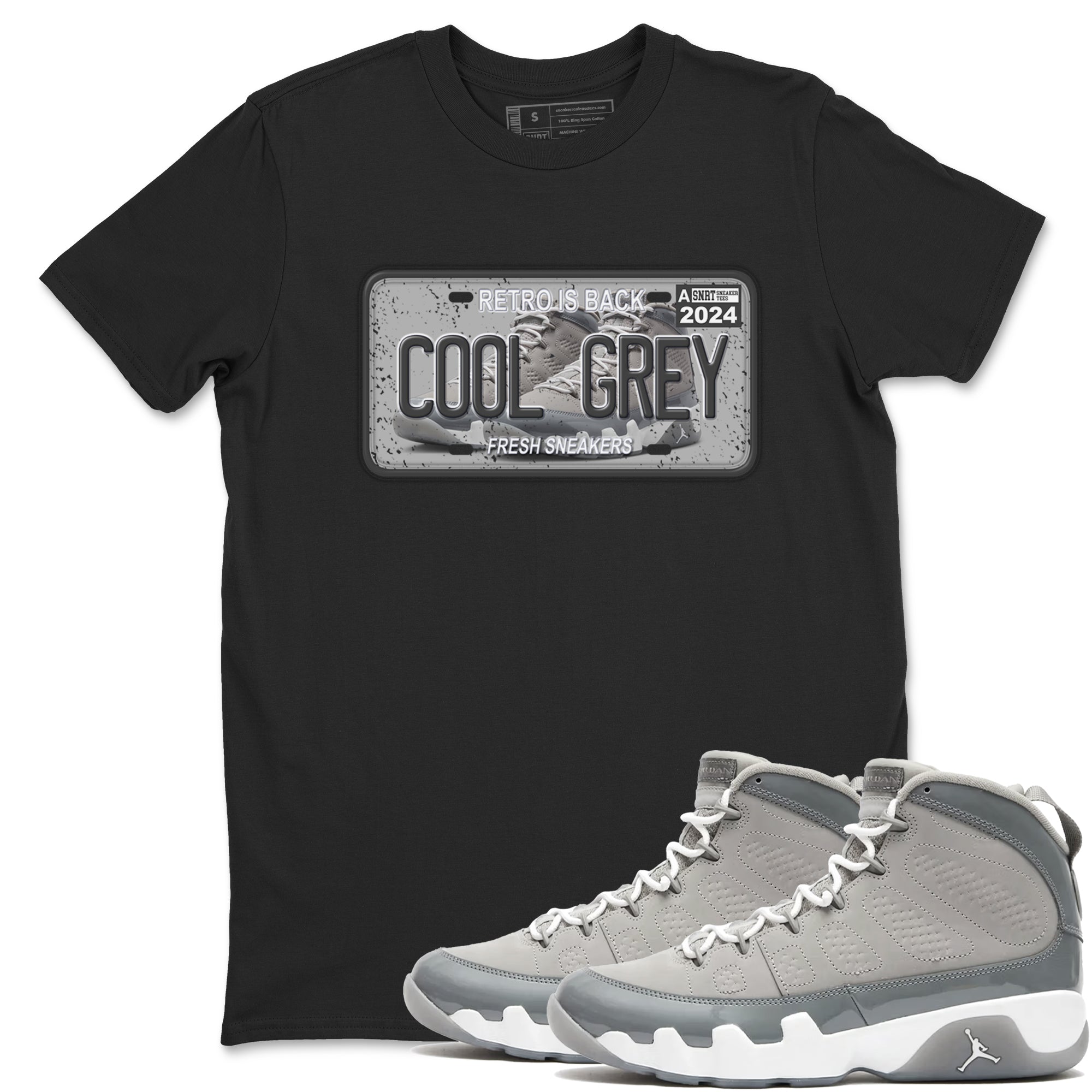 snkmatch Plate snkmatch Tees - Air Jordan 9 Cool Grey