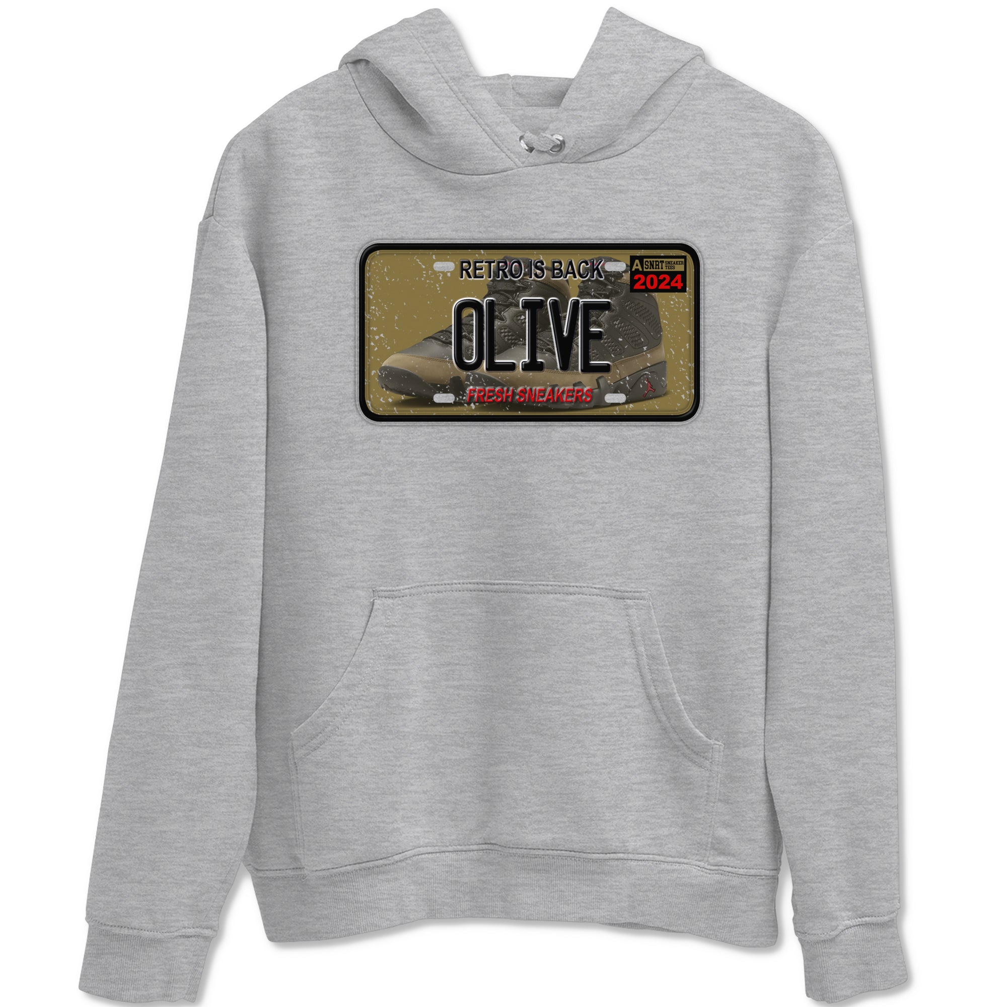 snkmatch Plate snkmatch Tees - Air Jordan 9 Olive