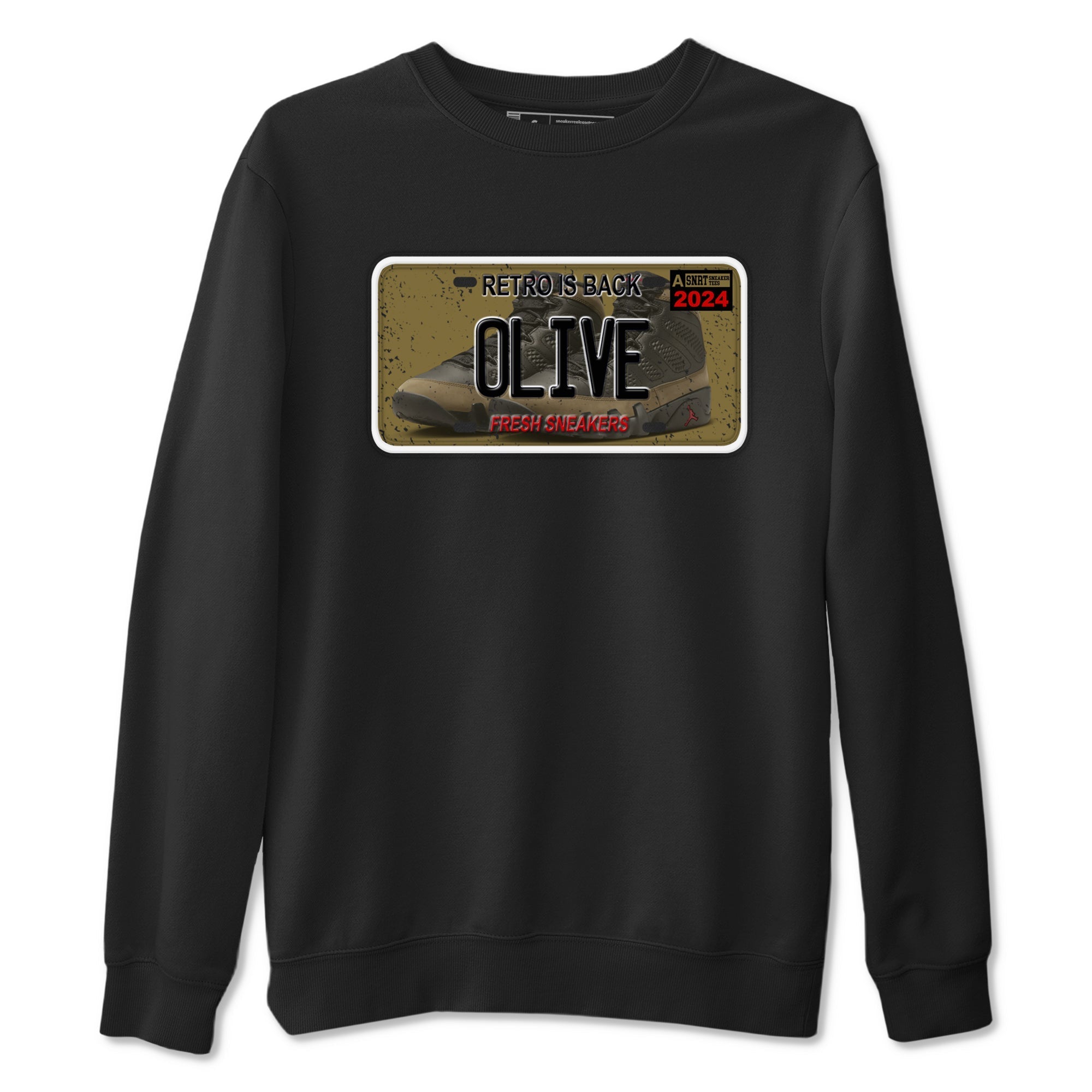 snkmatch Plate snkmatch Tees - Air Jordan 9 Olive