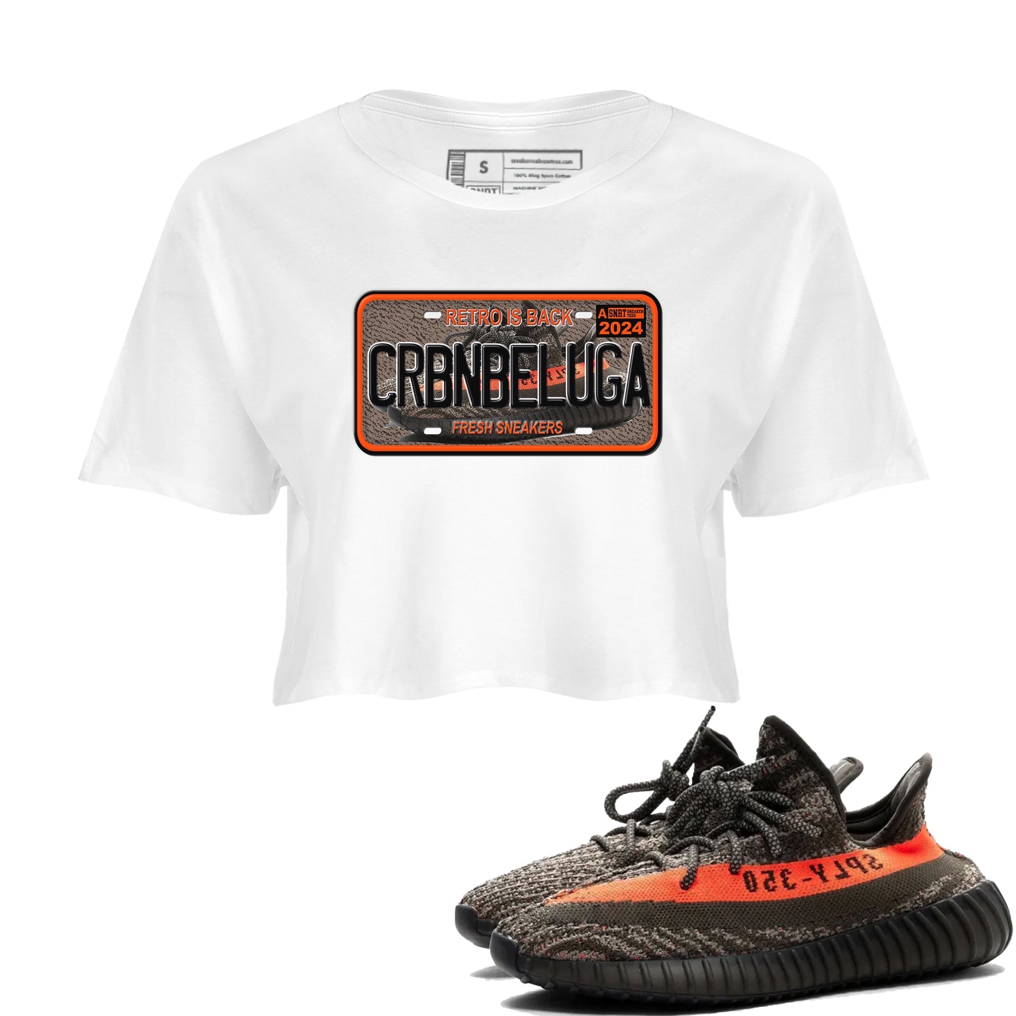 snkmatch Plate snkmatch Women's Top - Yeezy 350 Carbon Beluga