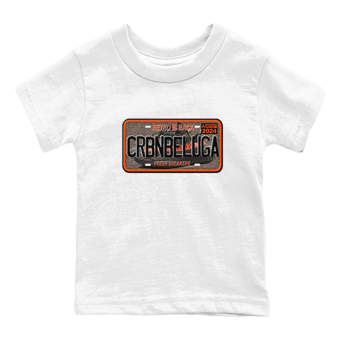 Sneaker Plate SNRT Sneaker Tees Kids - Yeezy 350 Carbon Beluga