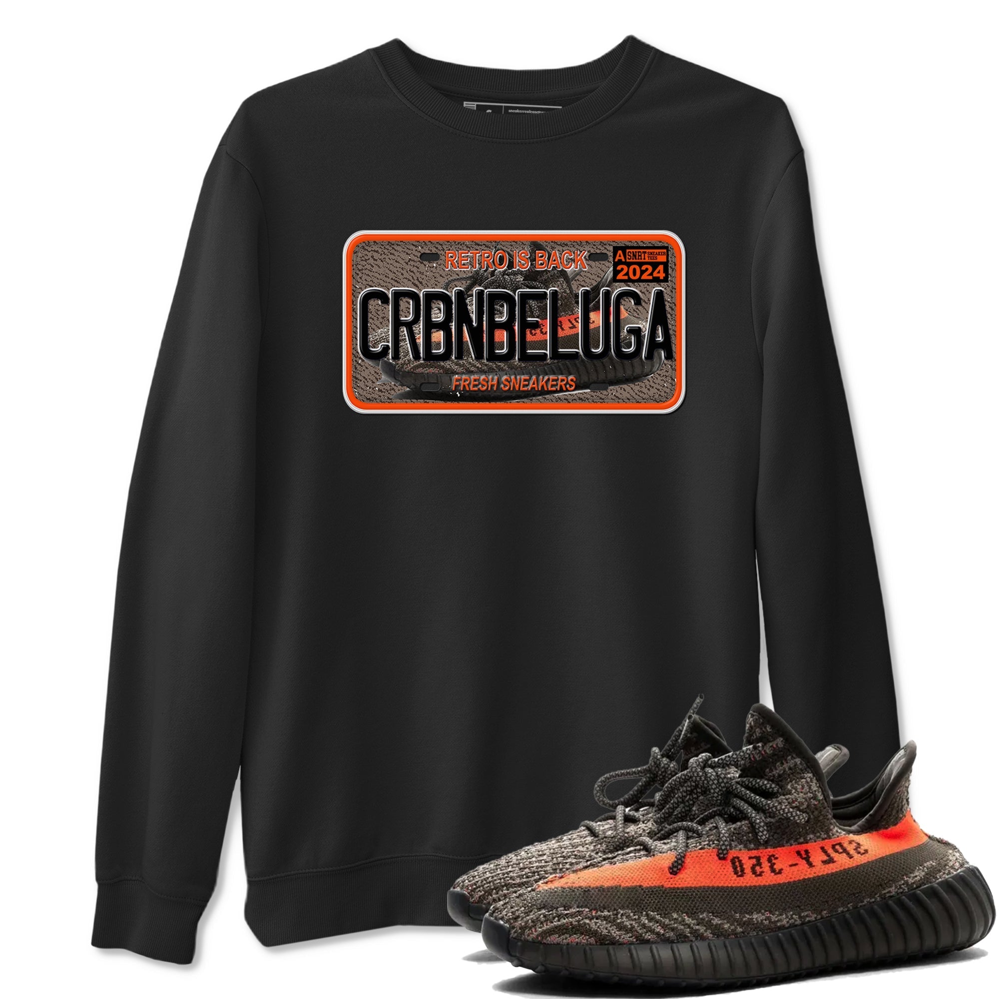 snkmatch Plate snkmatch Tees - Yeezy 350 Carbon Beluga