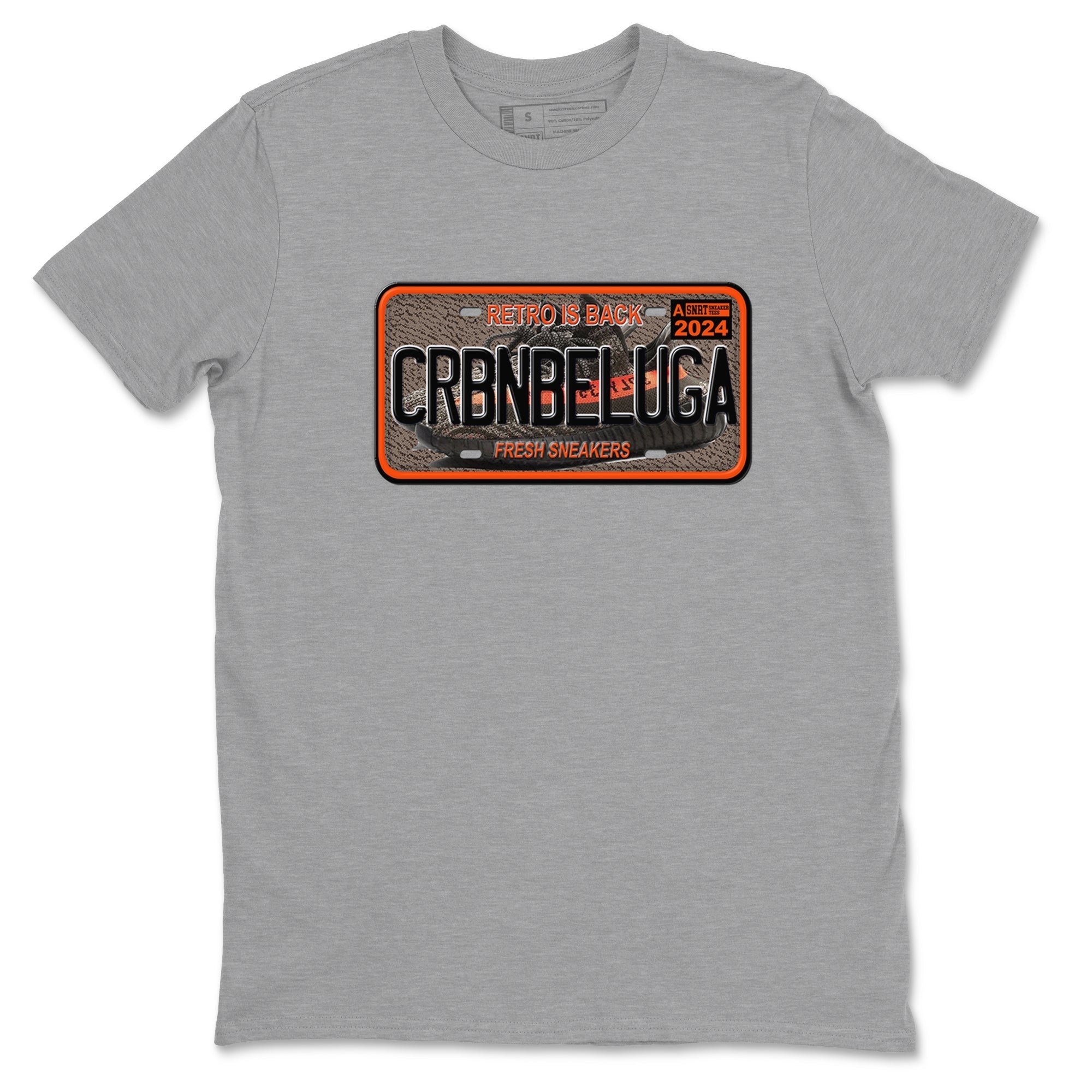 snkmatch Plate snkmatch Tees - Yeezy 350 Carbon Beluga