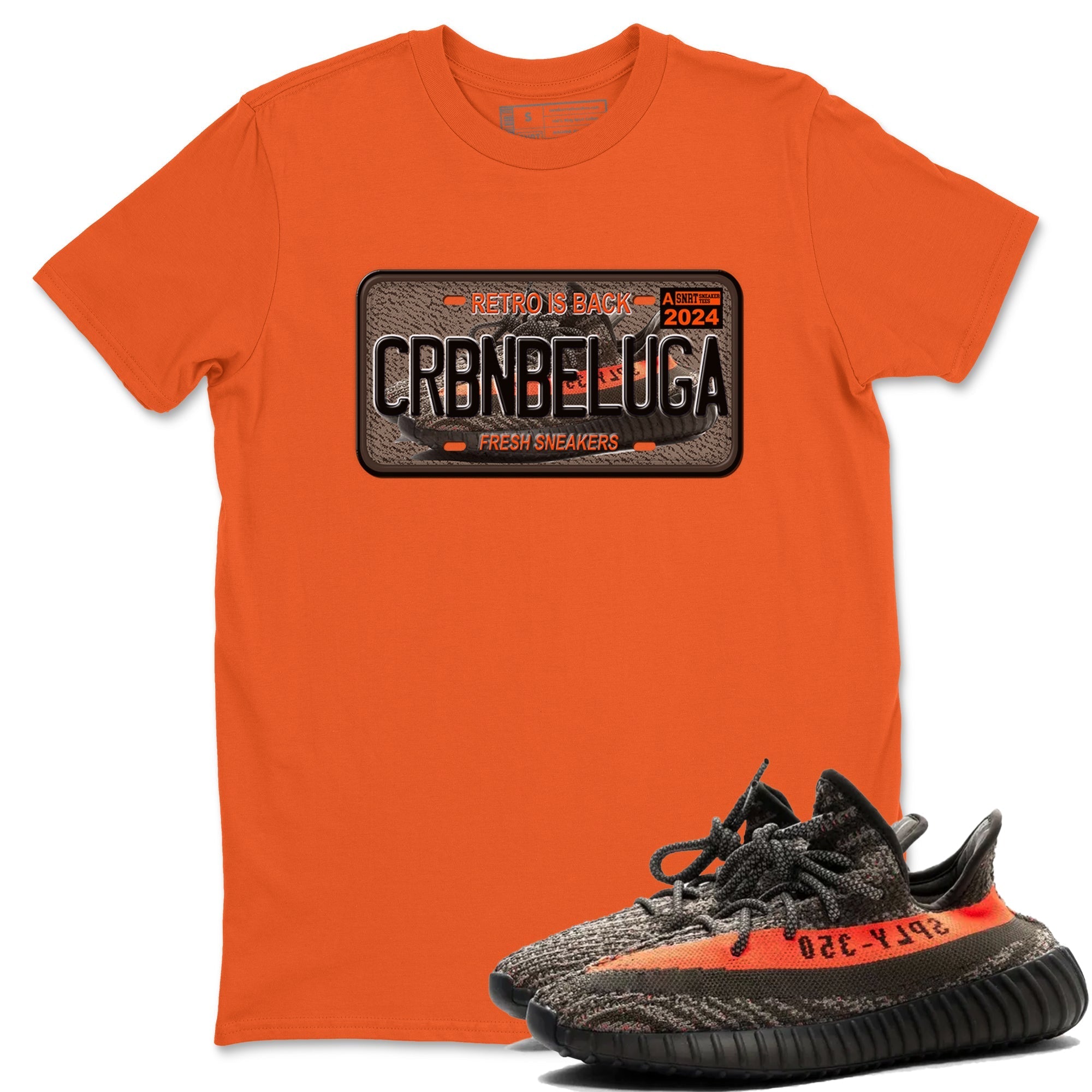 snkmatch Plate snkmatch Tees - Yeezy 350 Carbon Beluga
