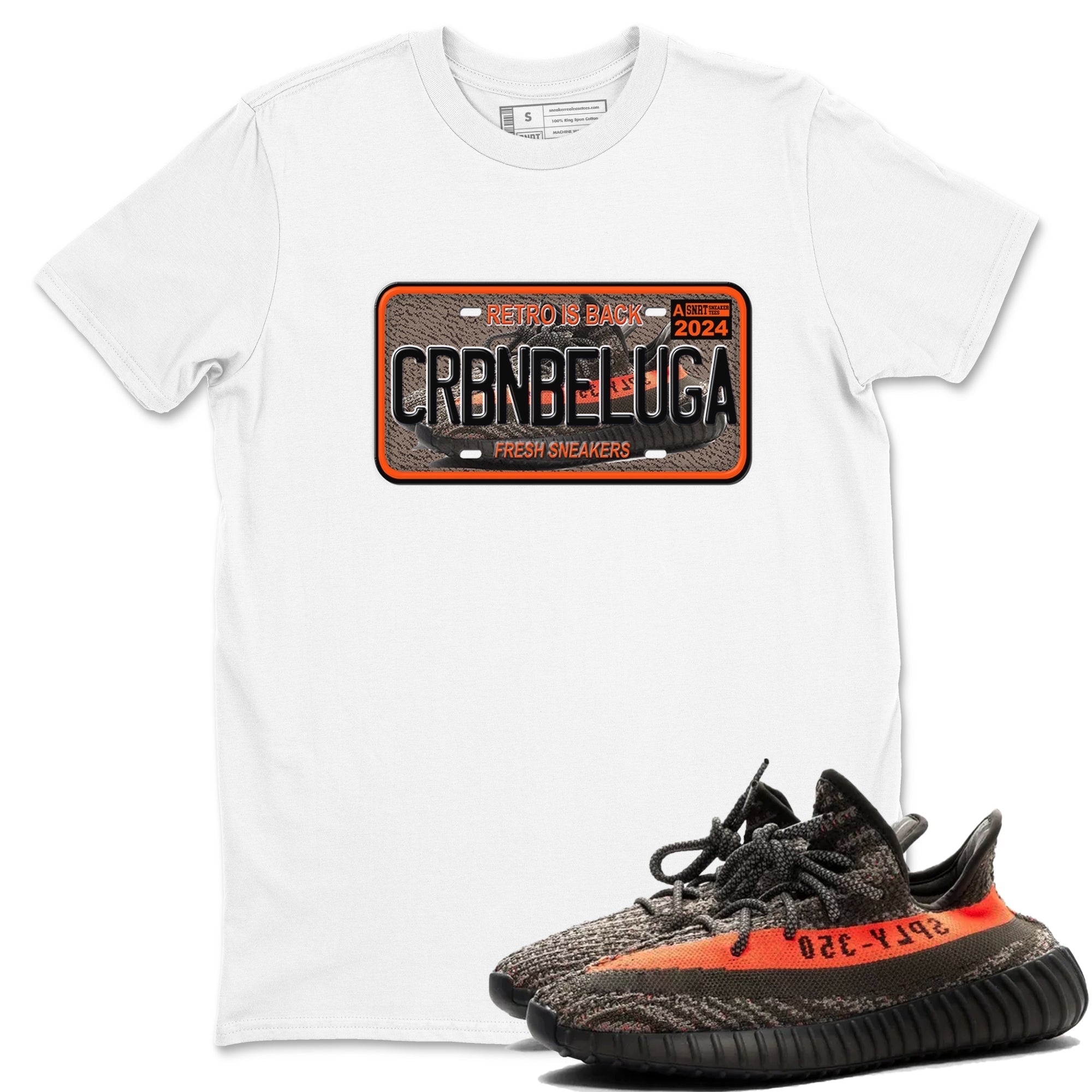 snkmatch Plate snkmatch Tees - Yeezy 350 Carbon Beluga