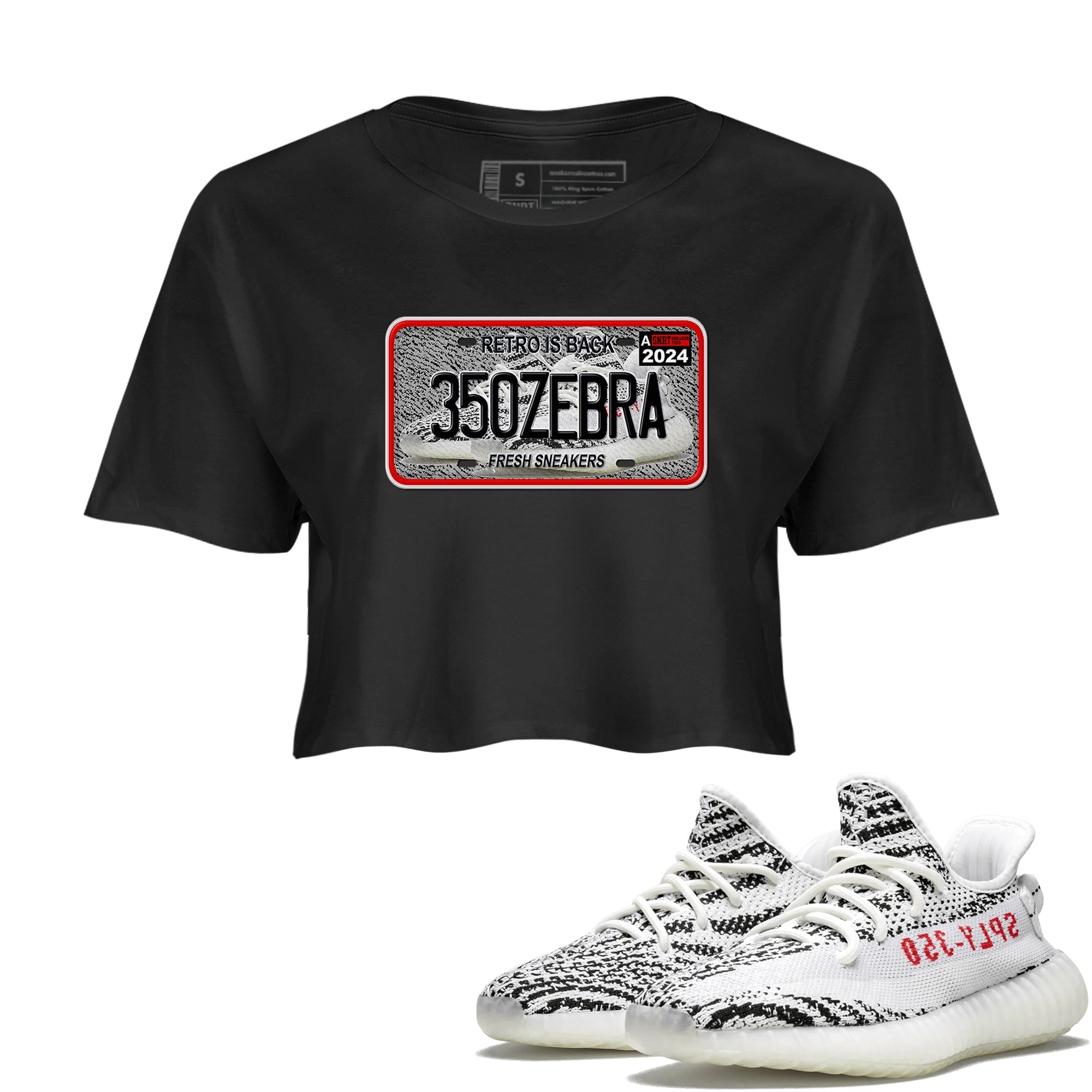 snkmatch Plate snkmatch Women's Top - Yeezy 350 Zebra