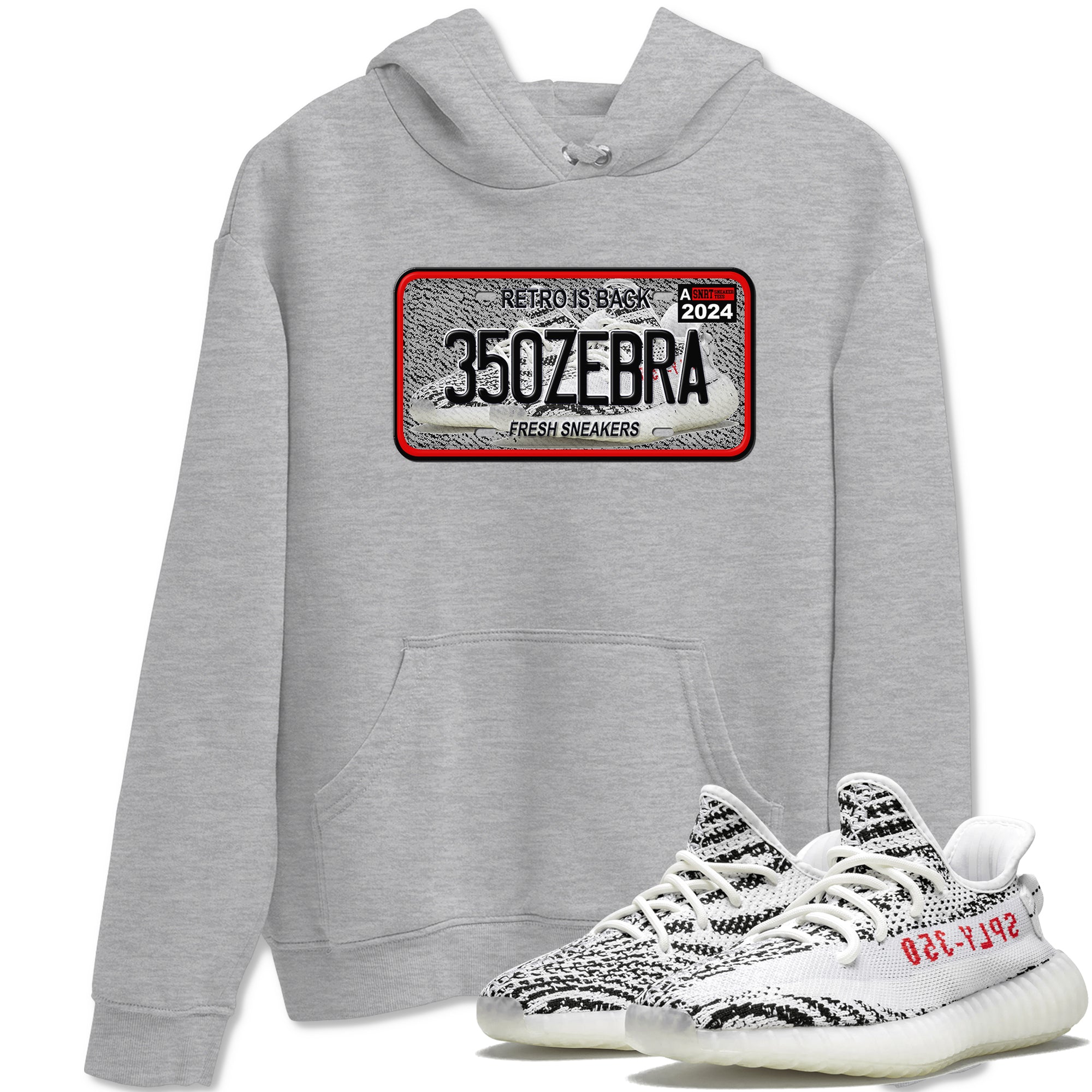 snkmatch Plate snkmatch Tees - Yeezy 350 Zebra